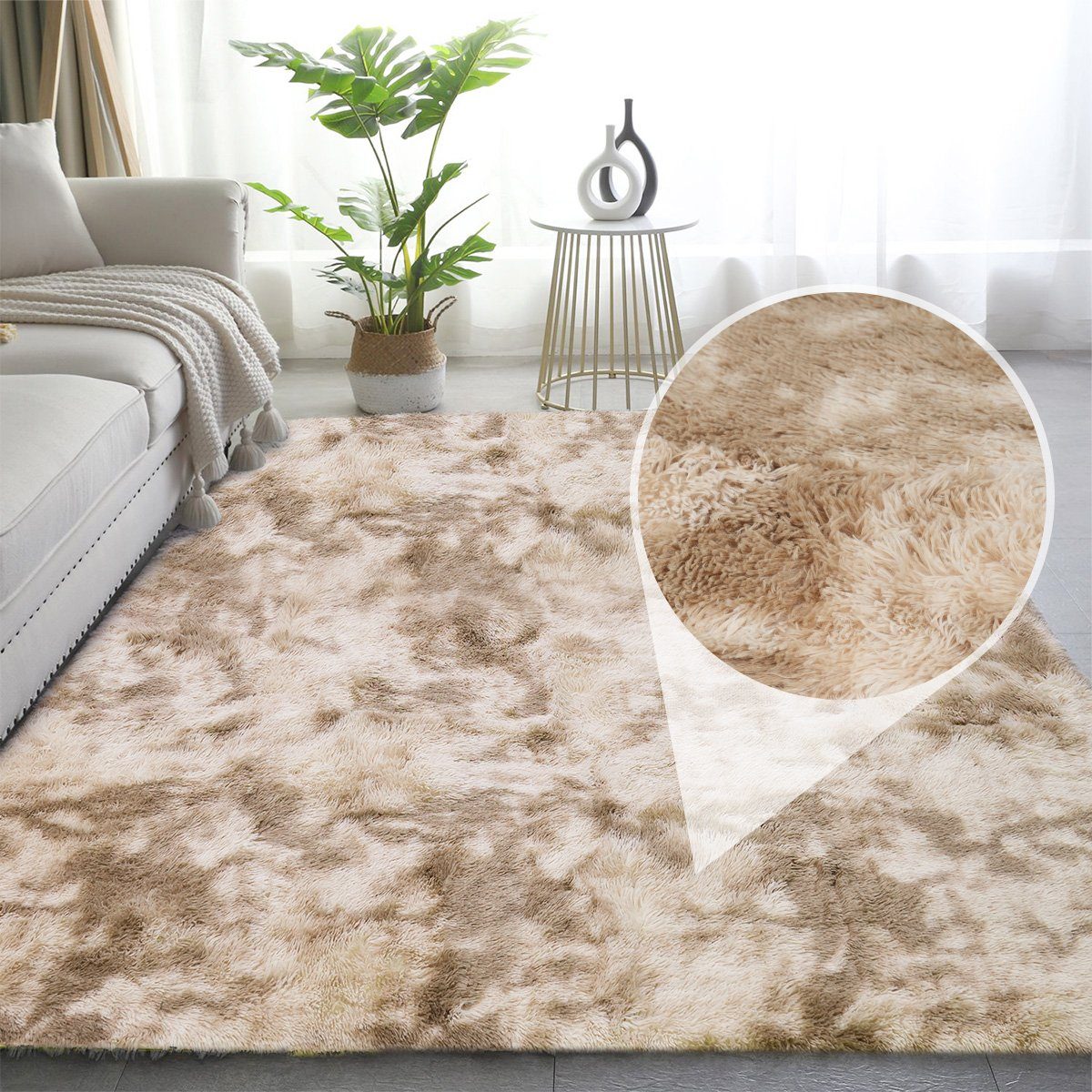 Simloveve Hochflor-Teppich besonders weich und kuschelig, günstig online kaufen