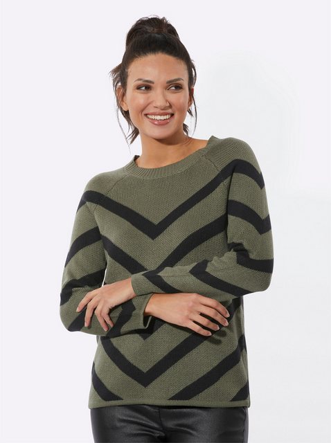 Sieh an! Strickpullover Jacquard-Pullover günstig online kaufen