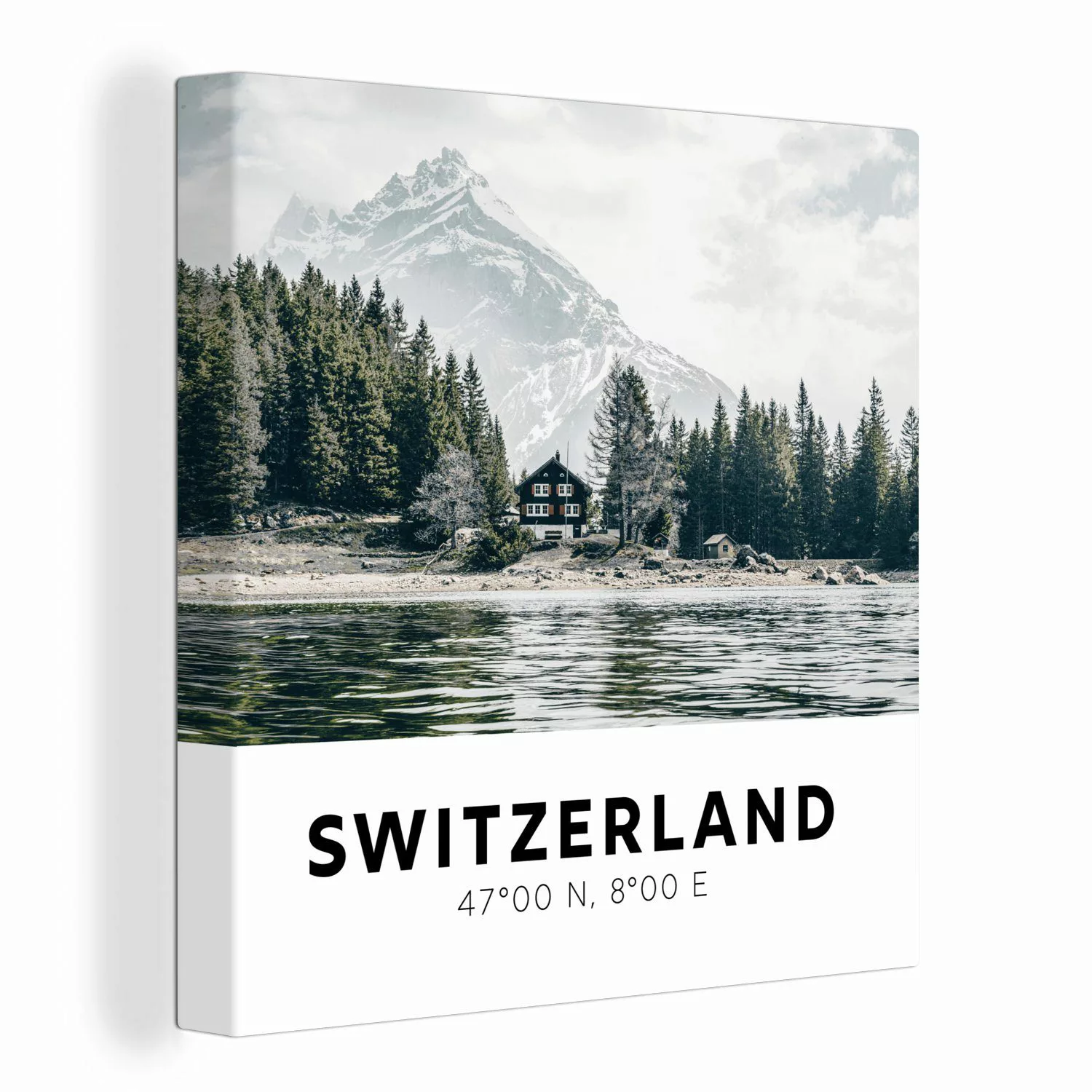 OneMillionCanvasses® Leinwandbild Schweiz - Berg - günstig online kaufen