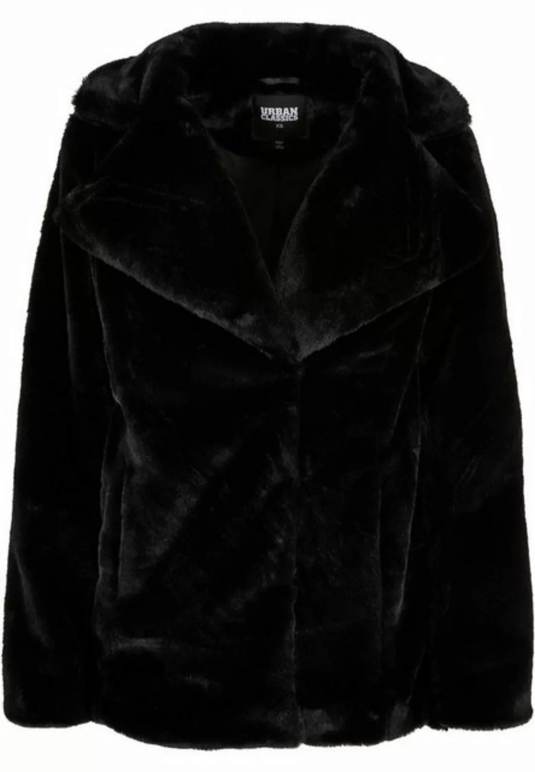 URBAN CLASSICS Winterjacke Urban Classics Damen Ladies Lapel Teddy Jacket ( günstig online kaufen