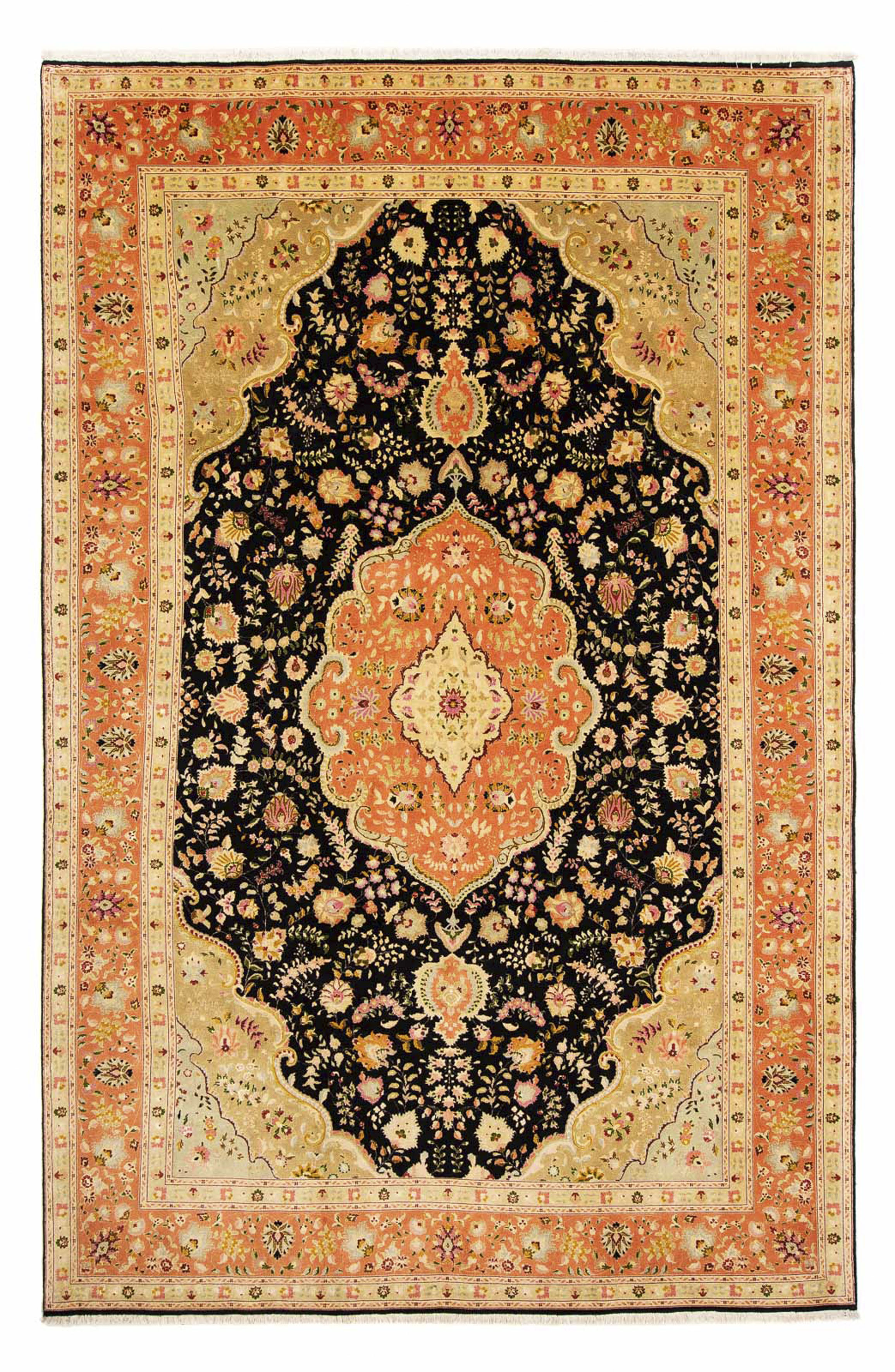 morgenland Orientteppich »Perser - Täbriz - Royal - 302 x 197 cm - hellbrau günstig online kaufen