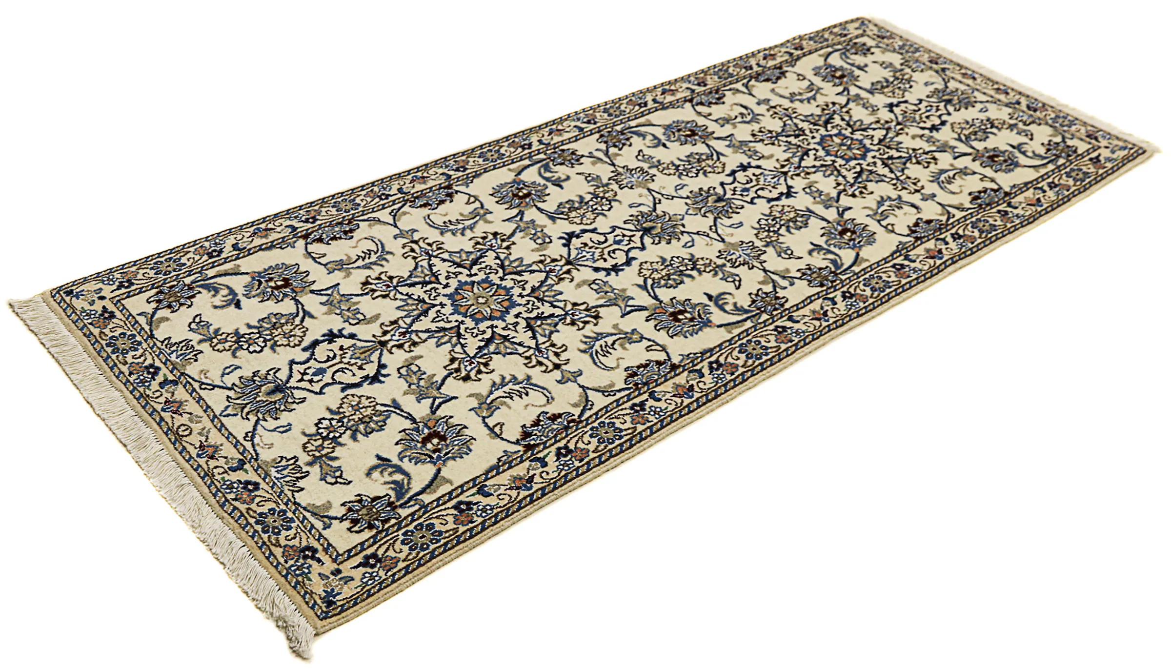 morgenland Orientteppich »Perser - Nain - Royal - 198 x 80 cm - beige«, rec günstig online kaufen