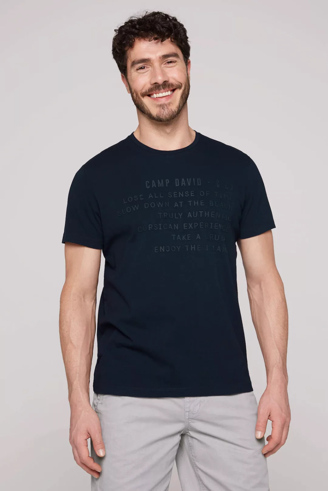 CAMP DAVID Rundhalsshirt, aus Baumwolle günstig online kaufen