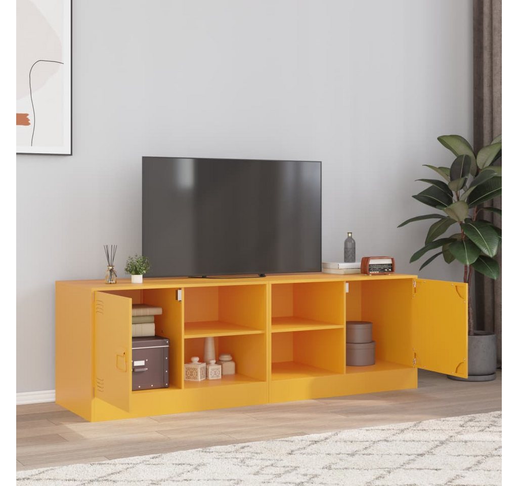 vidaXL TV-Schrank TV-Schränke 2 Stk. Senfgelb 67x39x44 cm Stahl günstig online kaufen