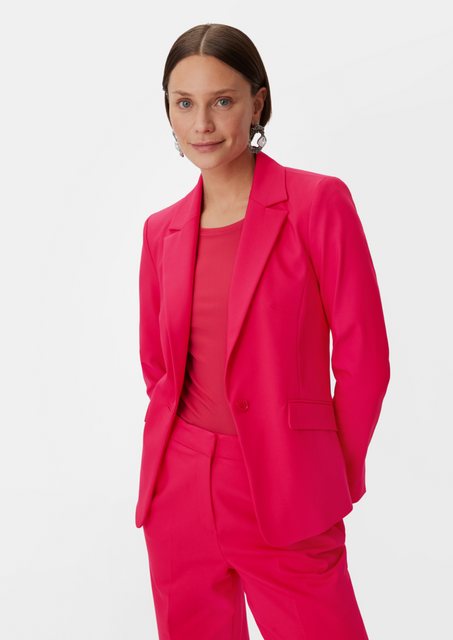 Comma Blusenblazer Blazer aus Baumwollmix Logo günstig online kaufen