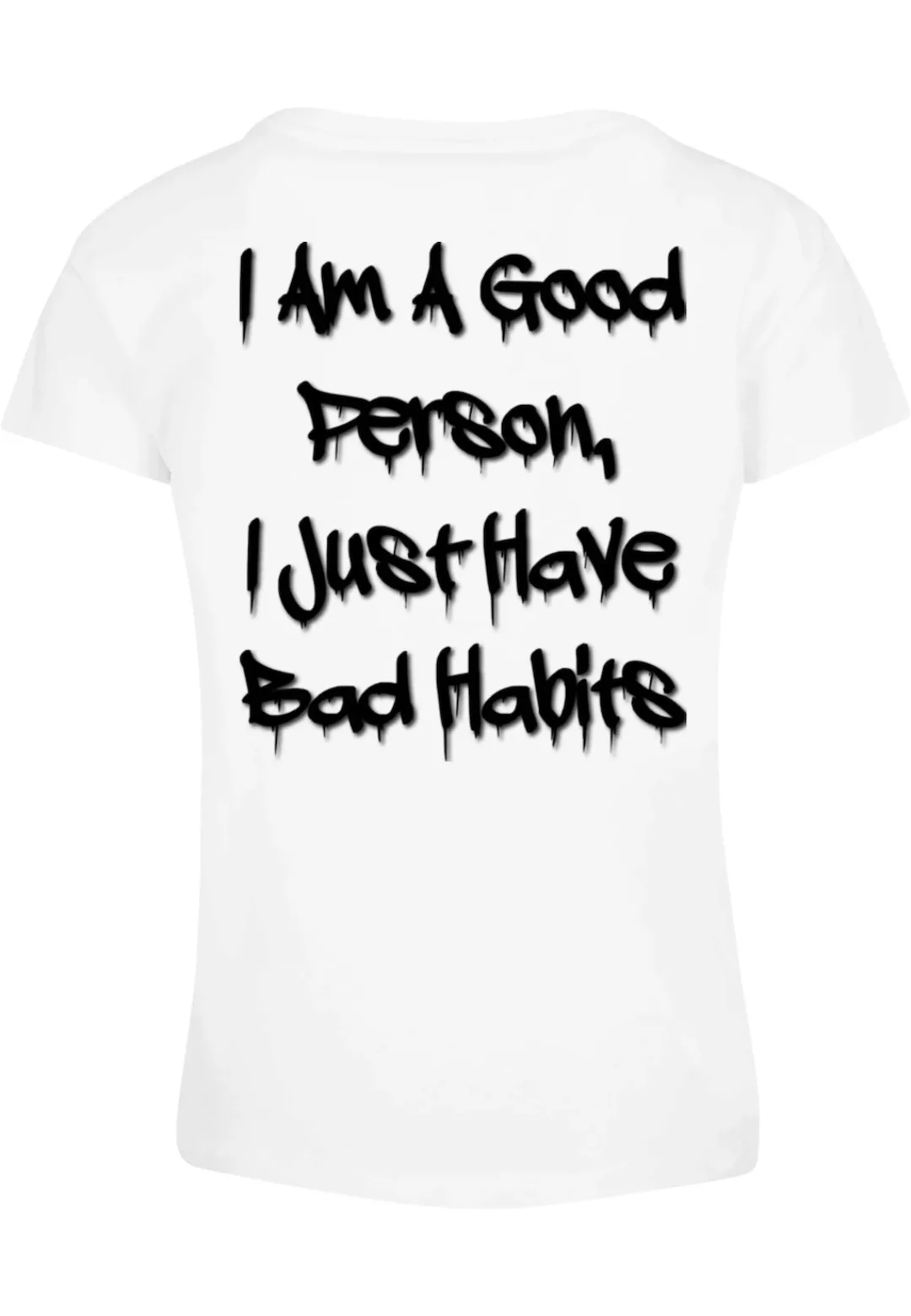 Merchcode T-Shirt "Merchcode Damen Ladies Bad Habits Box Tee" günstig online kaufen