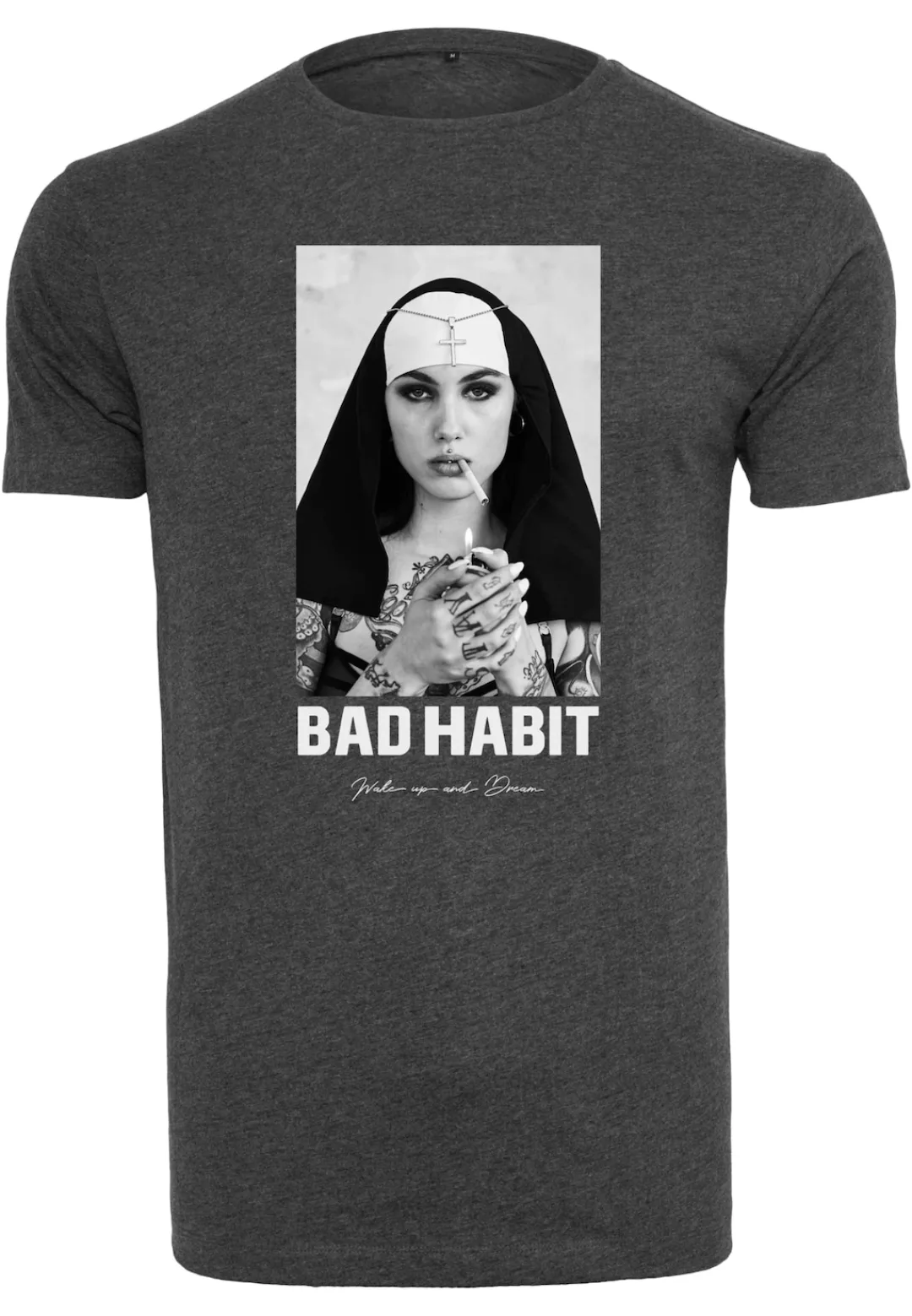 MisterTee Kurzarmshirt MisterTee Herren Bad Habit Tee (1-tlg) günstig online kaufen