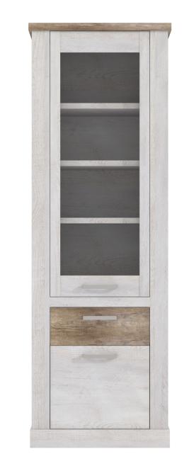 FORTE Vitrine "Duro", Höhe 212 cm, Glasvitrine mit Schublade, im Landhausst günstig online kaufen