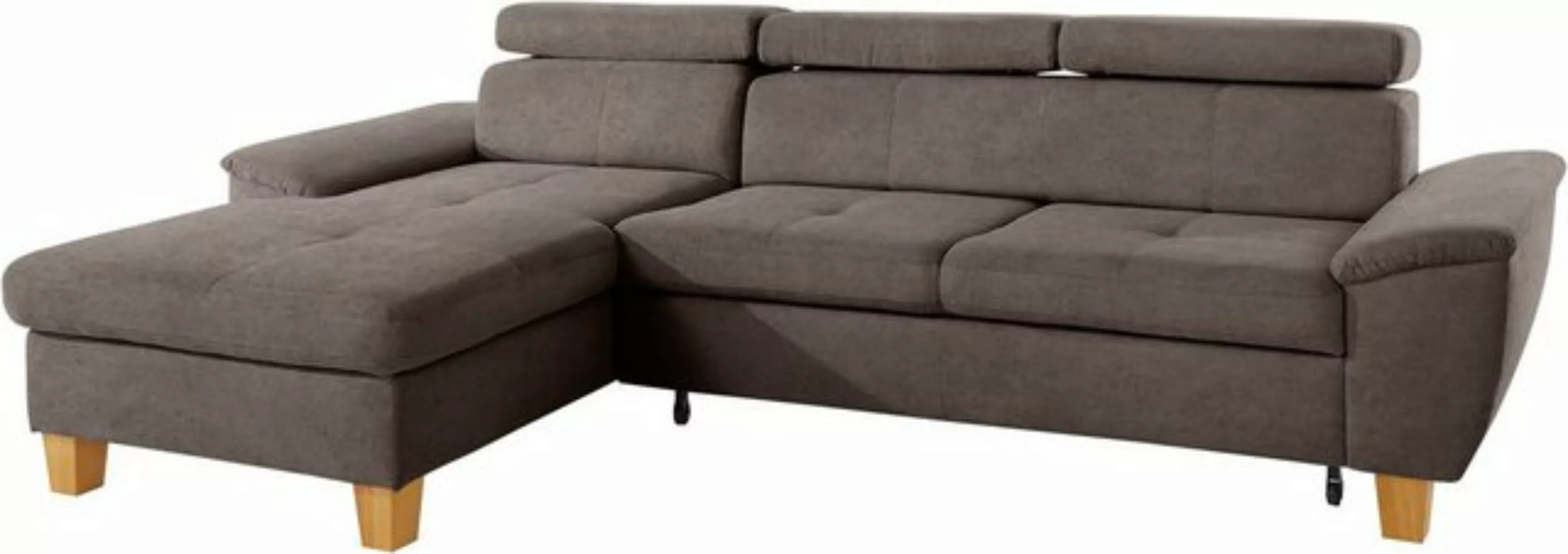 exxpo - sofa fashion Ecksofa Enya, L-Form, Kopfteilverstellung, wahlweise m günstig online kaufen