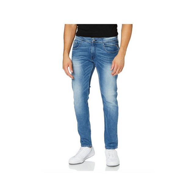 Replay Herren Jeans Anbass - Slim Fit - Blau - Medium Blue Denim günstig online kaufen