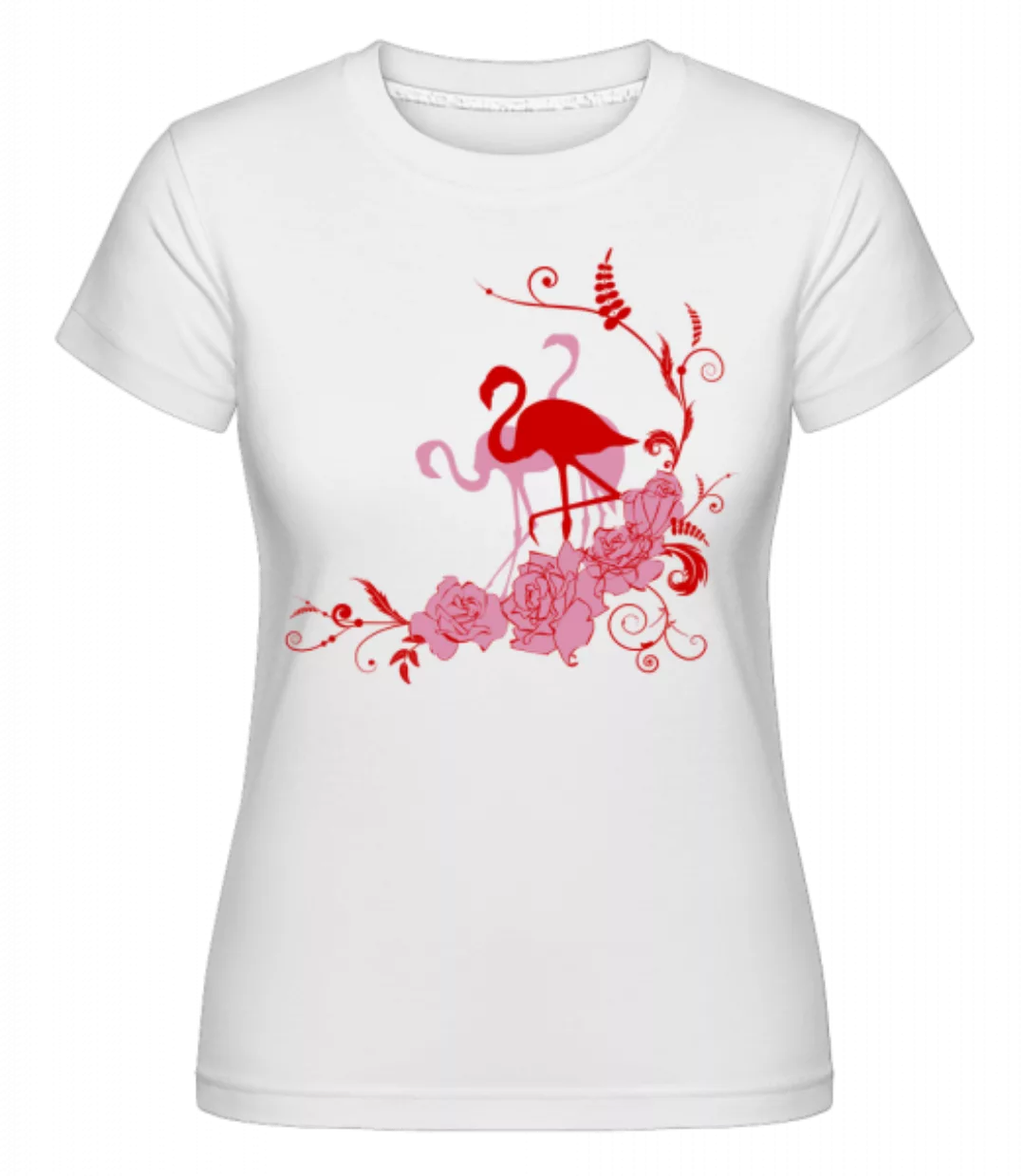 Flamingos Flowers · Shirtinator Frauen T-Shirt günstig online kaufen