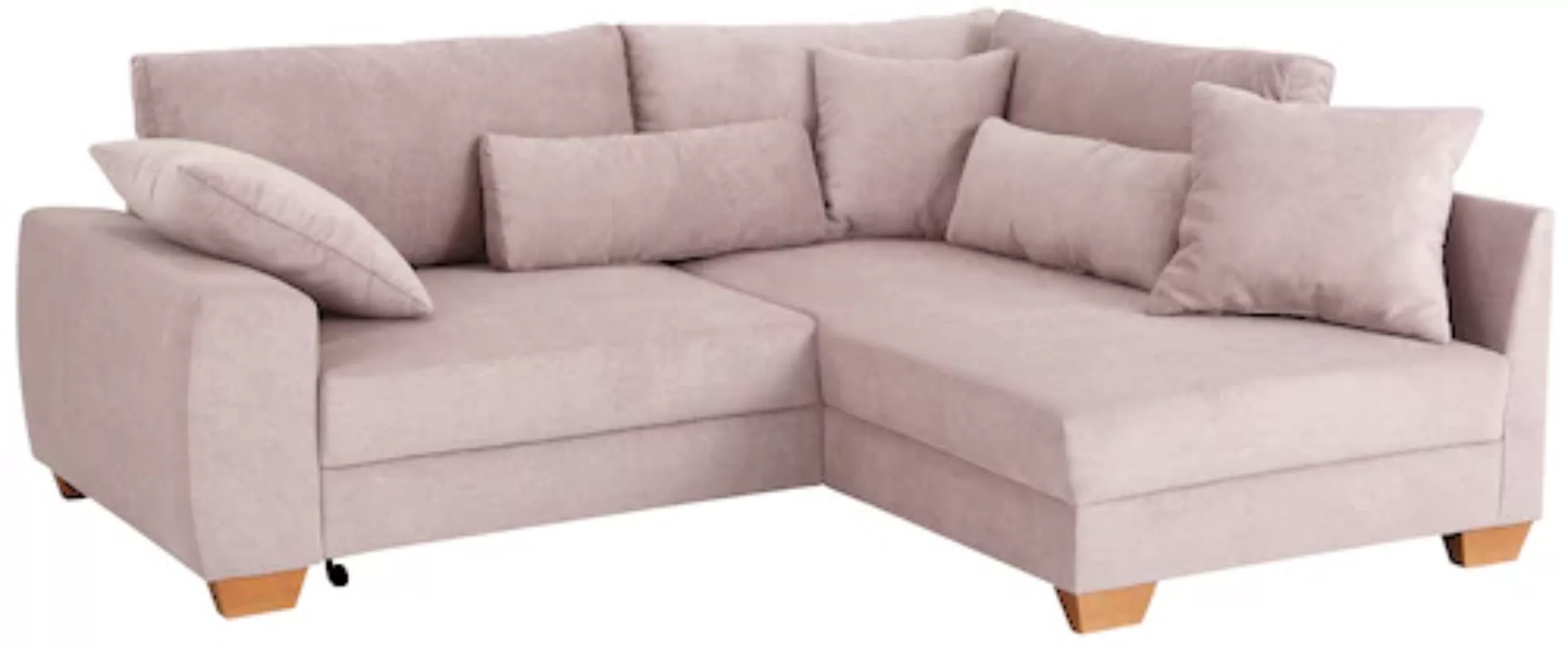 Home affaire Ecksofa "L-Form", bis zu 140 kg pro Sitzfläche, incl. 2 Nieren günstig online kaufen
