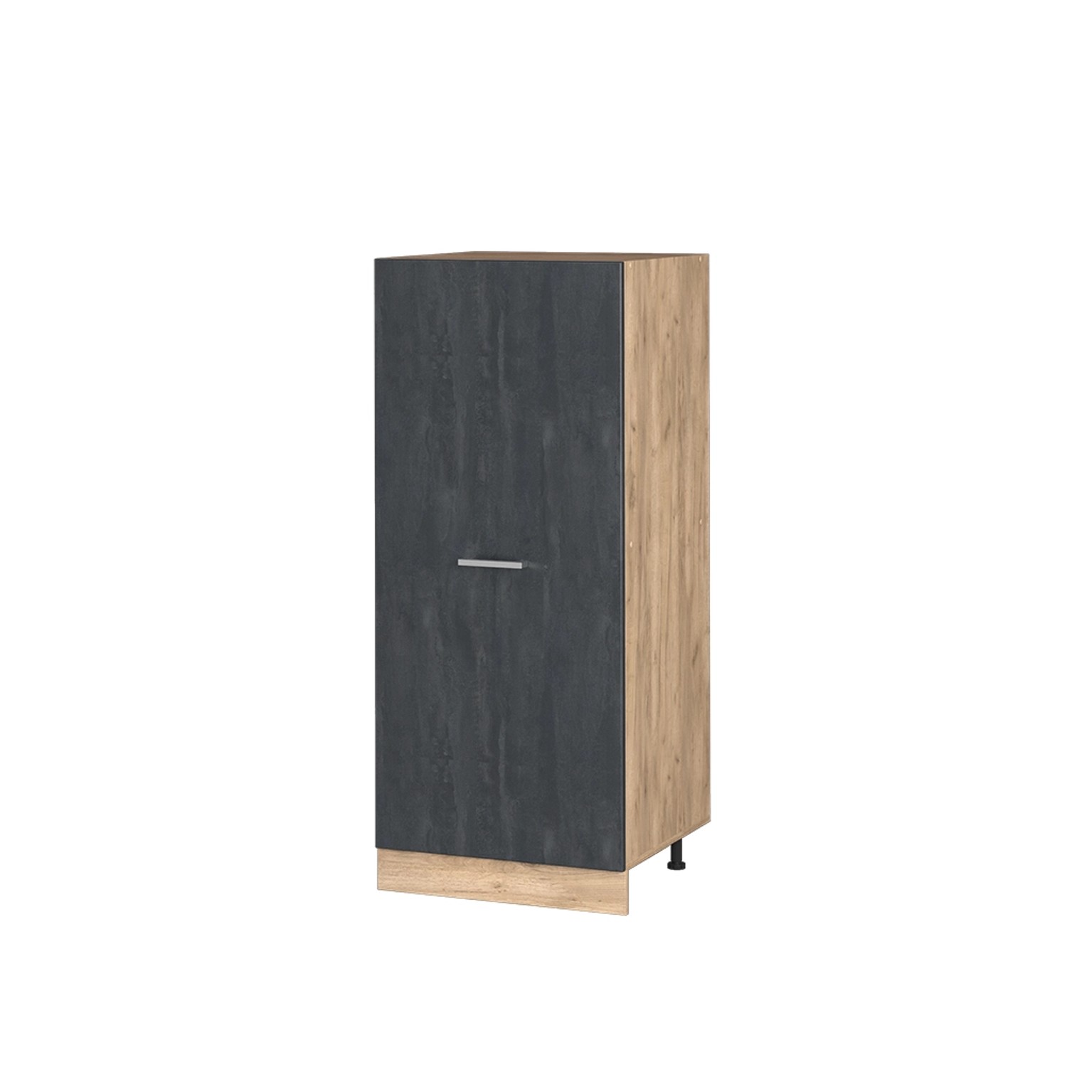 Vicco Herdumbauschrank R-Line Herdschrank Schwarz Beton/Goldkraft Eiche 60 günstig online kaufen