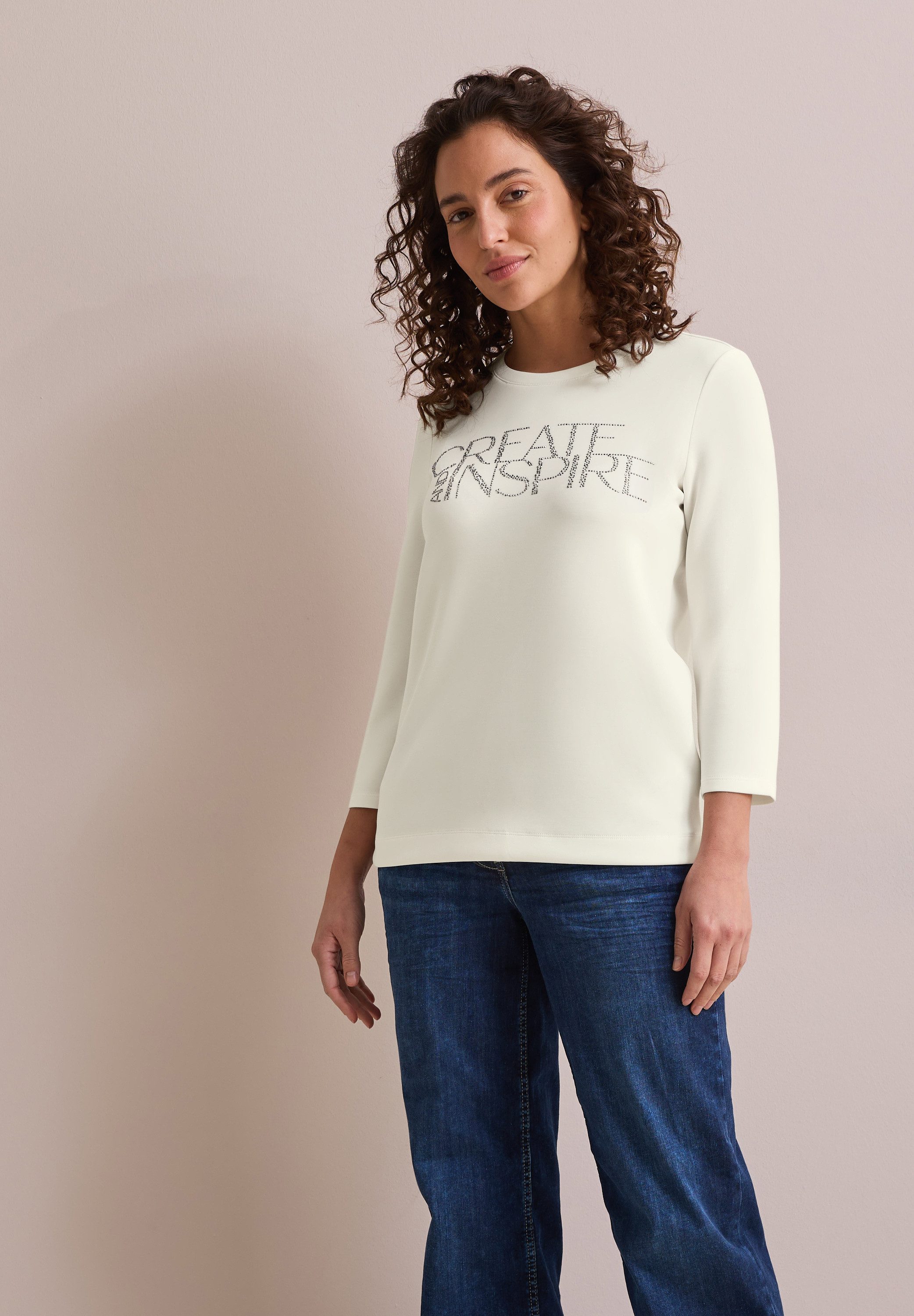Cecil Print-Shirt, aus softem Materialmix günstig online kaufen