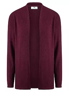 Strickjacke Modell Caro Peter Hahn Seide/Kaschmir lila günstig online kaufen