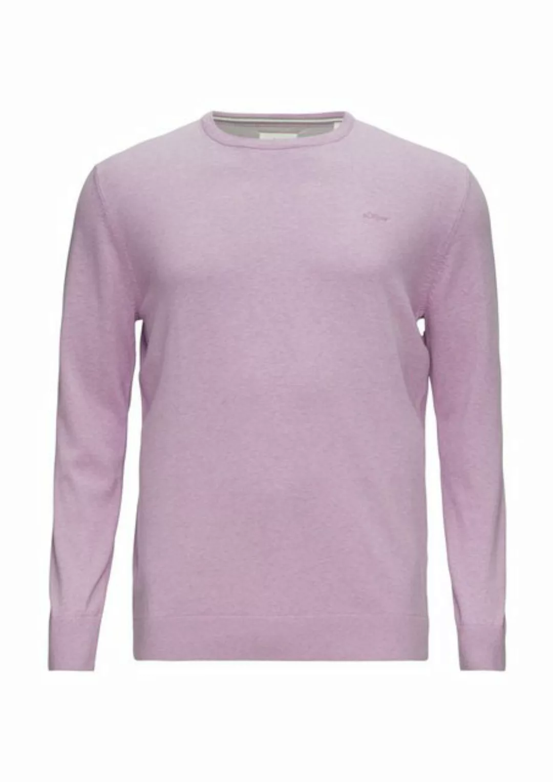 s.Oliver Strickpullover Strickpullover mit Crewneck Logo günstig online kaufen