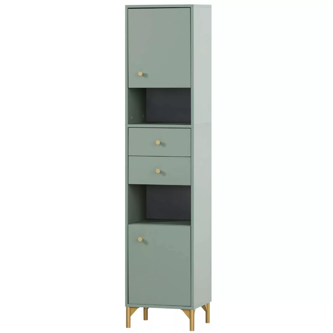 Hochschrank Badmöbel ANGERS-80 in mint, B/H/T: ca. 40,3/181,6/33,1 cm günstig online kaufen