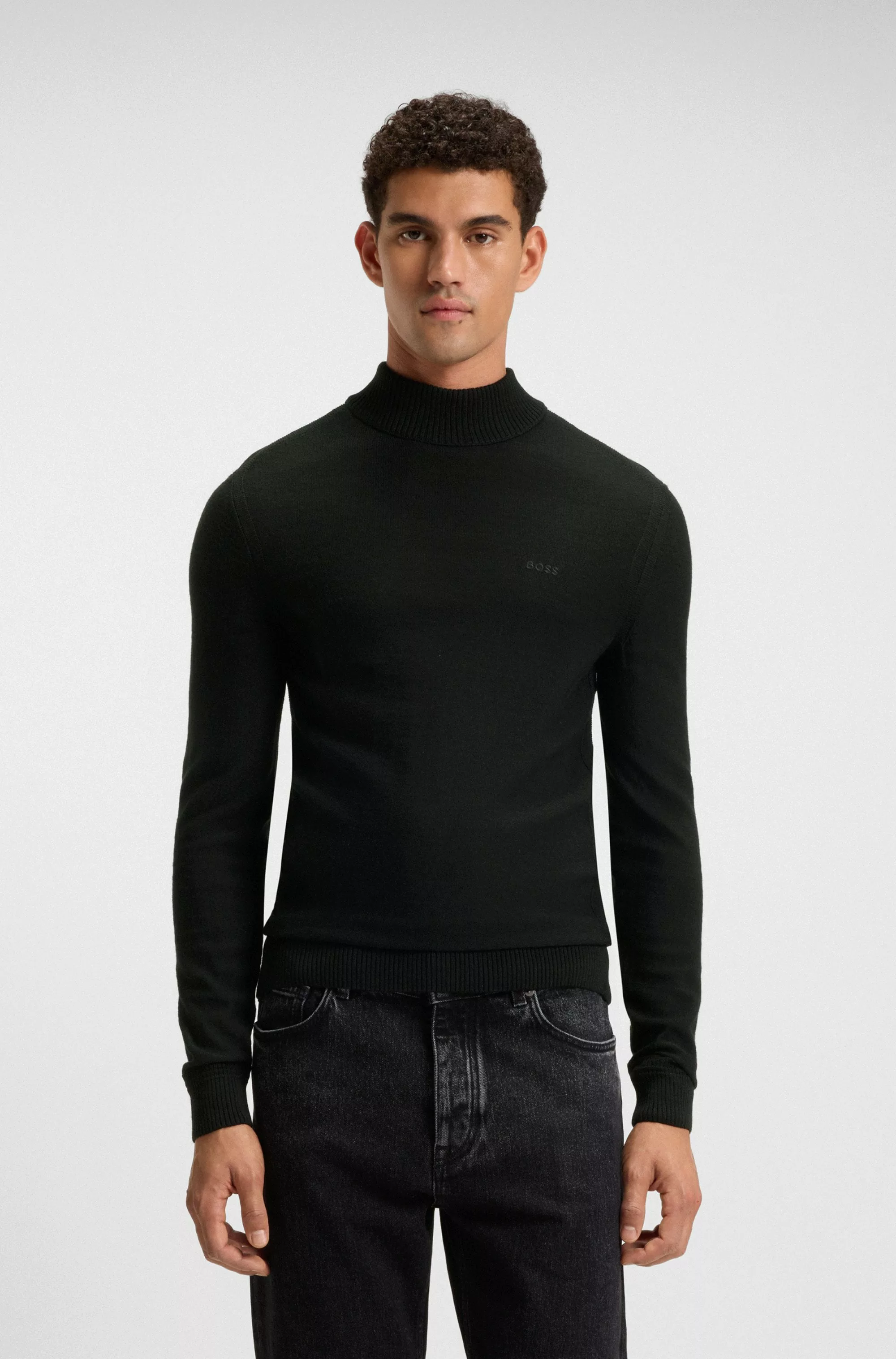 BOSS ORANGE Strickpullover "Avac", mit gesticktem BOSS Logo günstig online kaufen