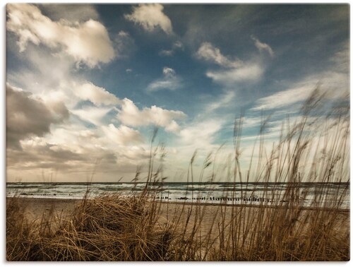 Artland Wandbild "An der Küste der Ostsee", Gewässer, (1 St.), als Leinwand günstig online kaufen