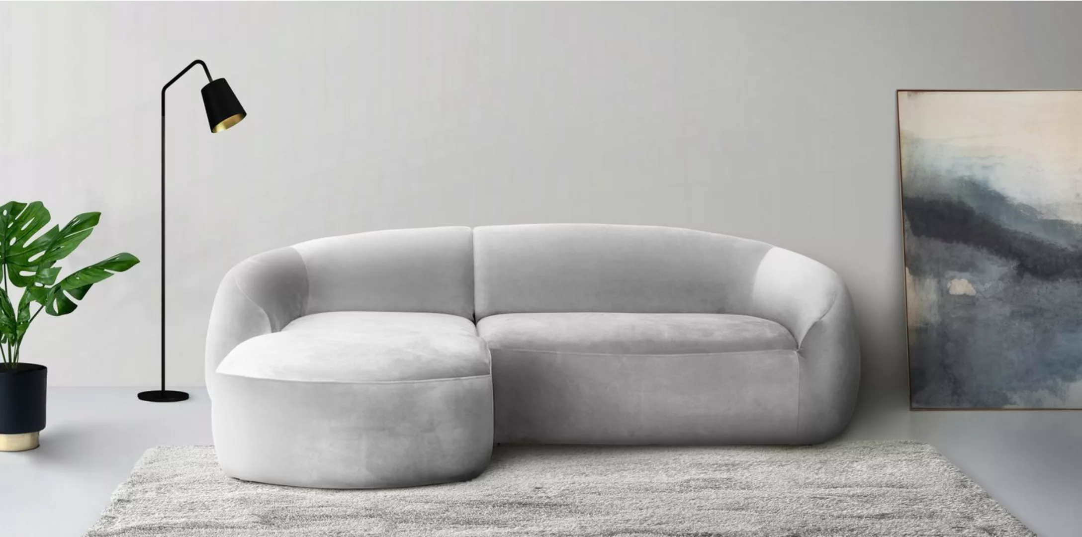 LeGer Home by Lena Gercke Ecksofa "Yani L-Form", organische Form, auch in B günstig online kaufen