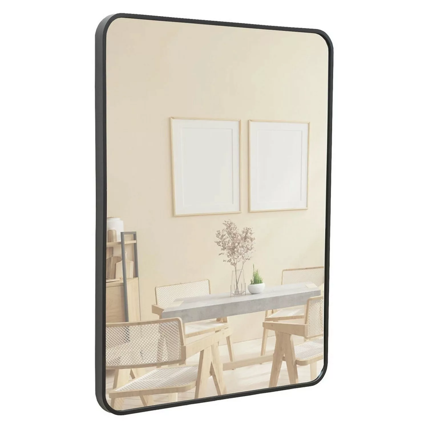 Terra Home Wandspiegel 60x80 Schwarz Metallrahmen günstig online kaufen