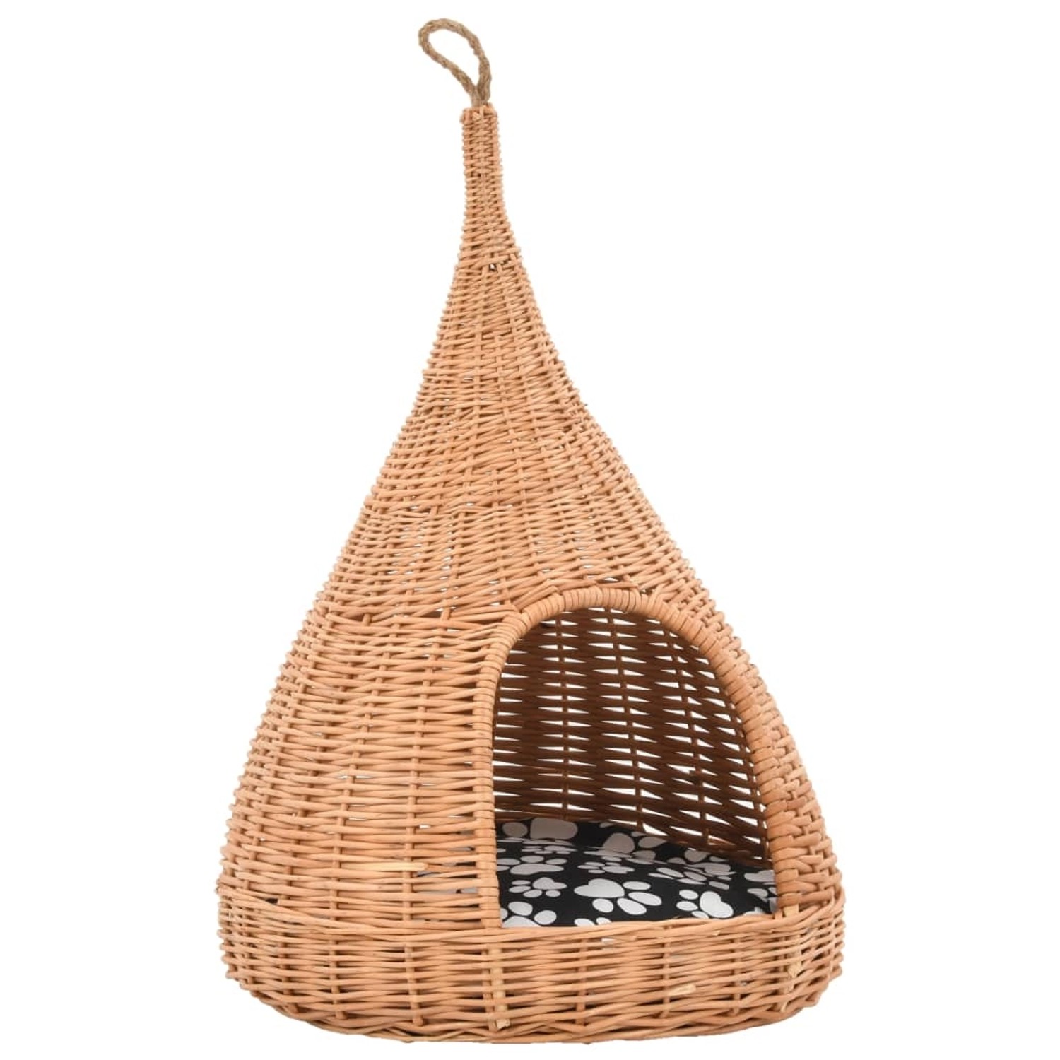 Katzenhaus Mit Kissen 40 X 60 Cm Naturweide Tipi günstig online kaufen