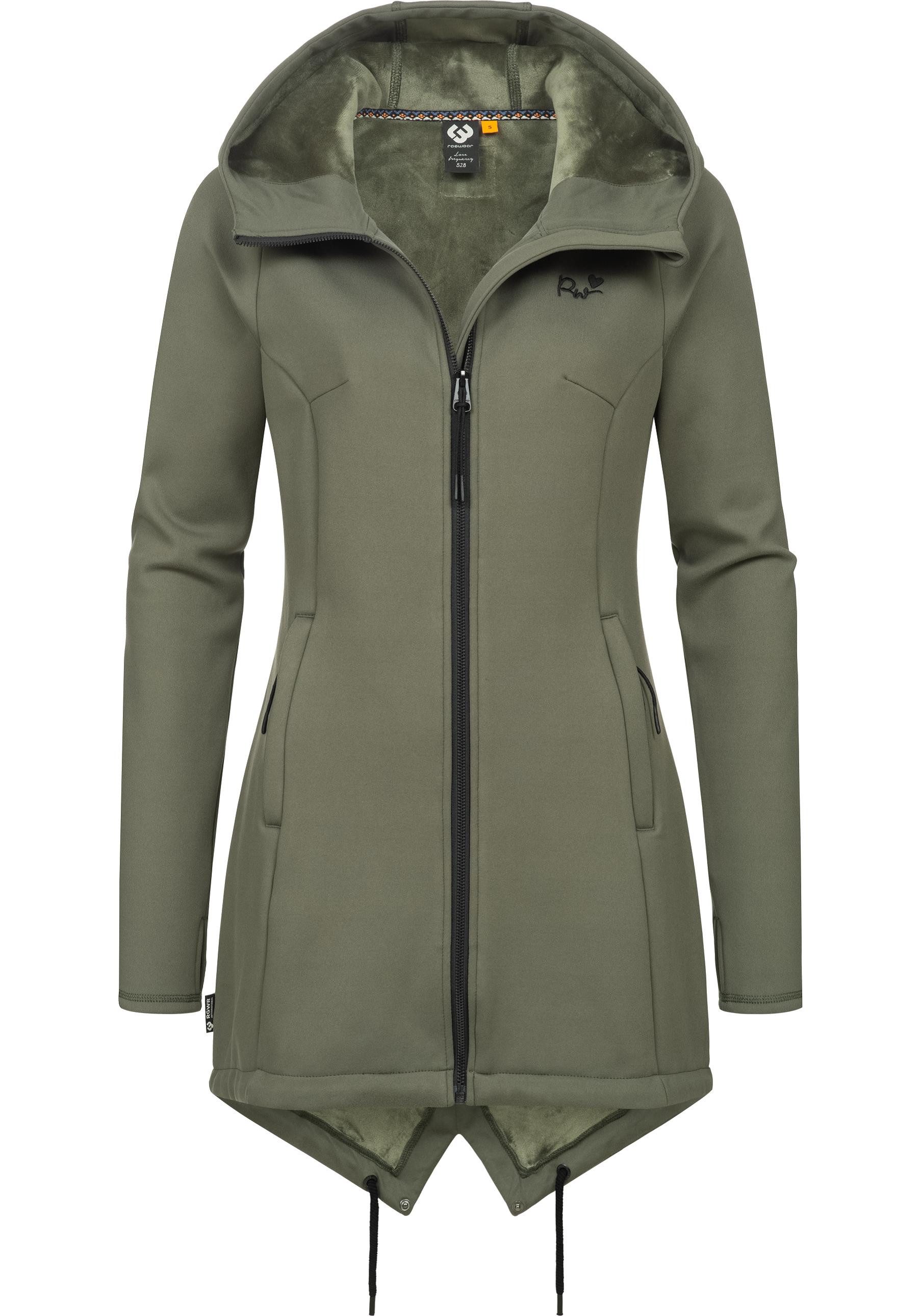 Ragwear Sweatjacke "Wingi", Sportliche Damen Kapuzenjacke mit kuschelig wei günstig online kaufen