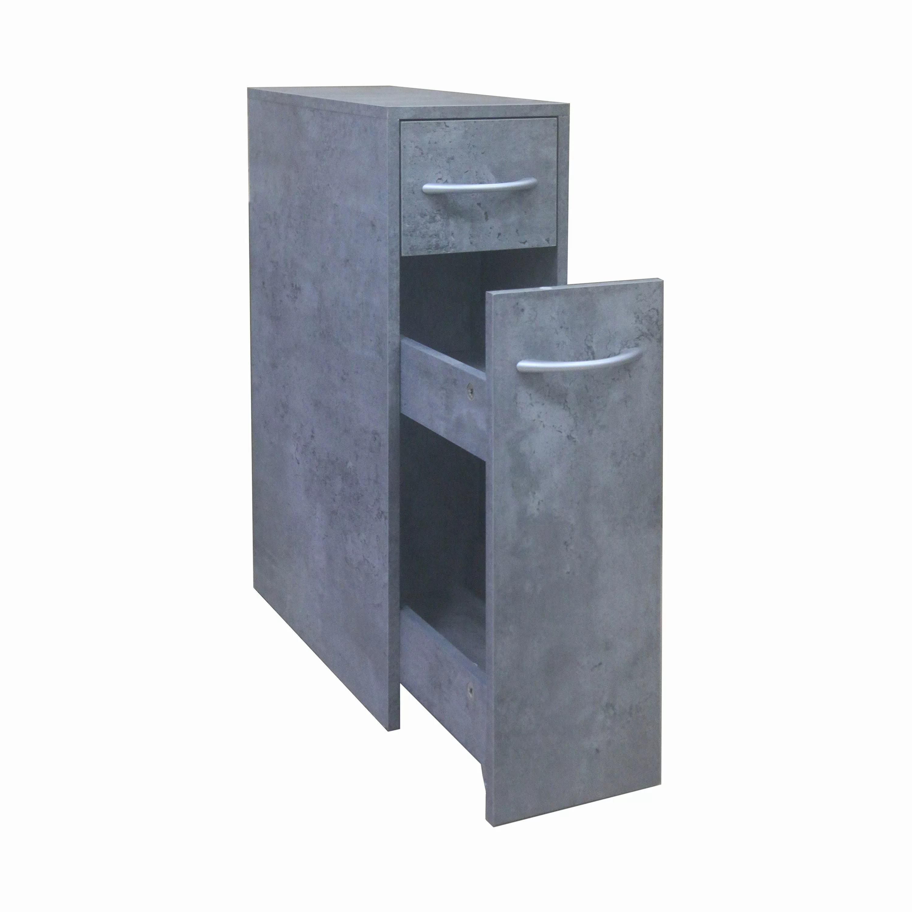 HTI-Living Midischrank Mehrzweckschrank schmal Thekla Beton günstig online kaufen