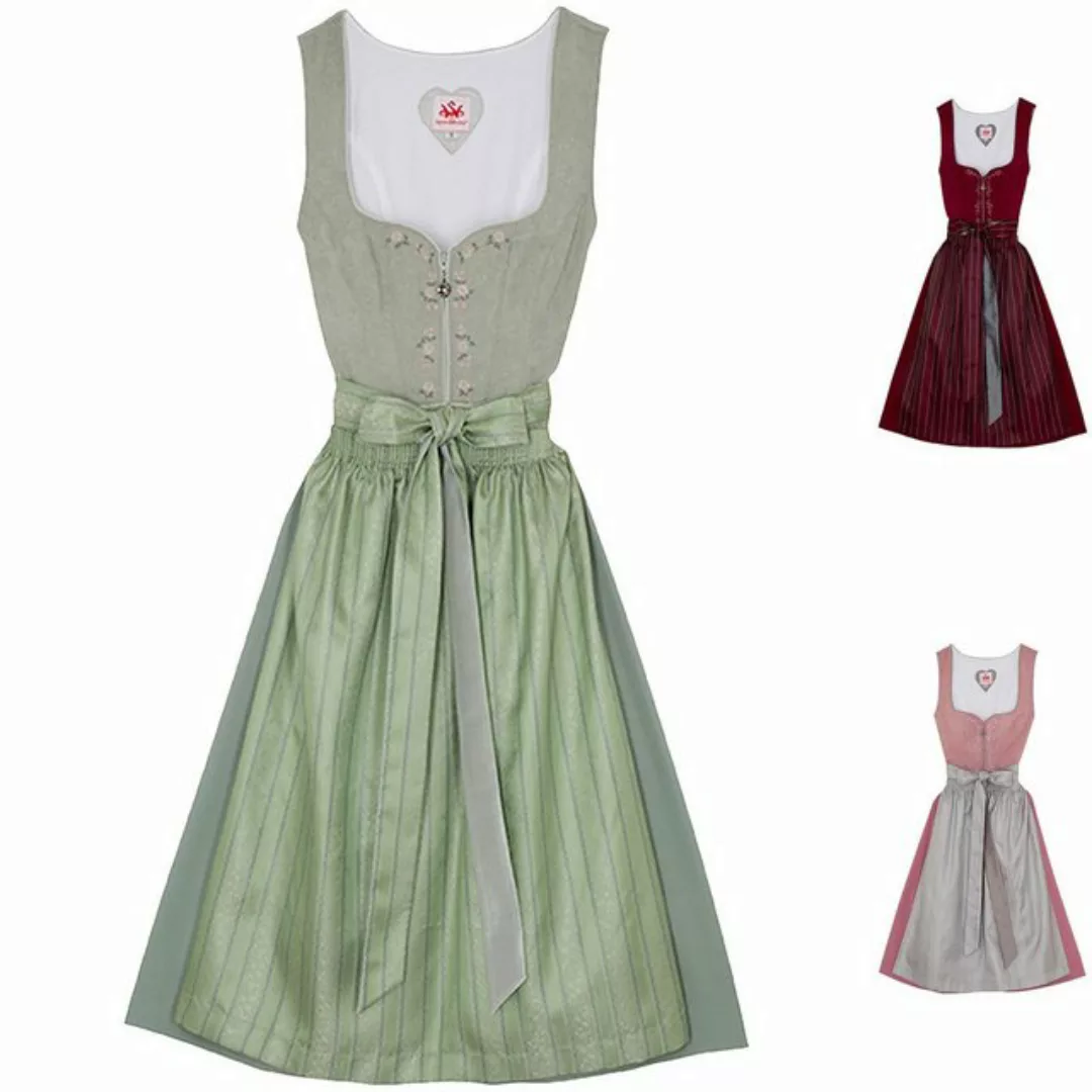 Spieth & Wensky Dirndl Daria Dirndl Dirndl Daria Midi-Dirndl Kleid 2-teilig günstig online kaufen