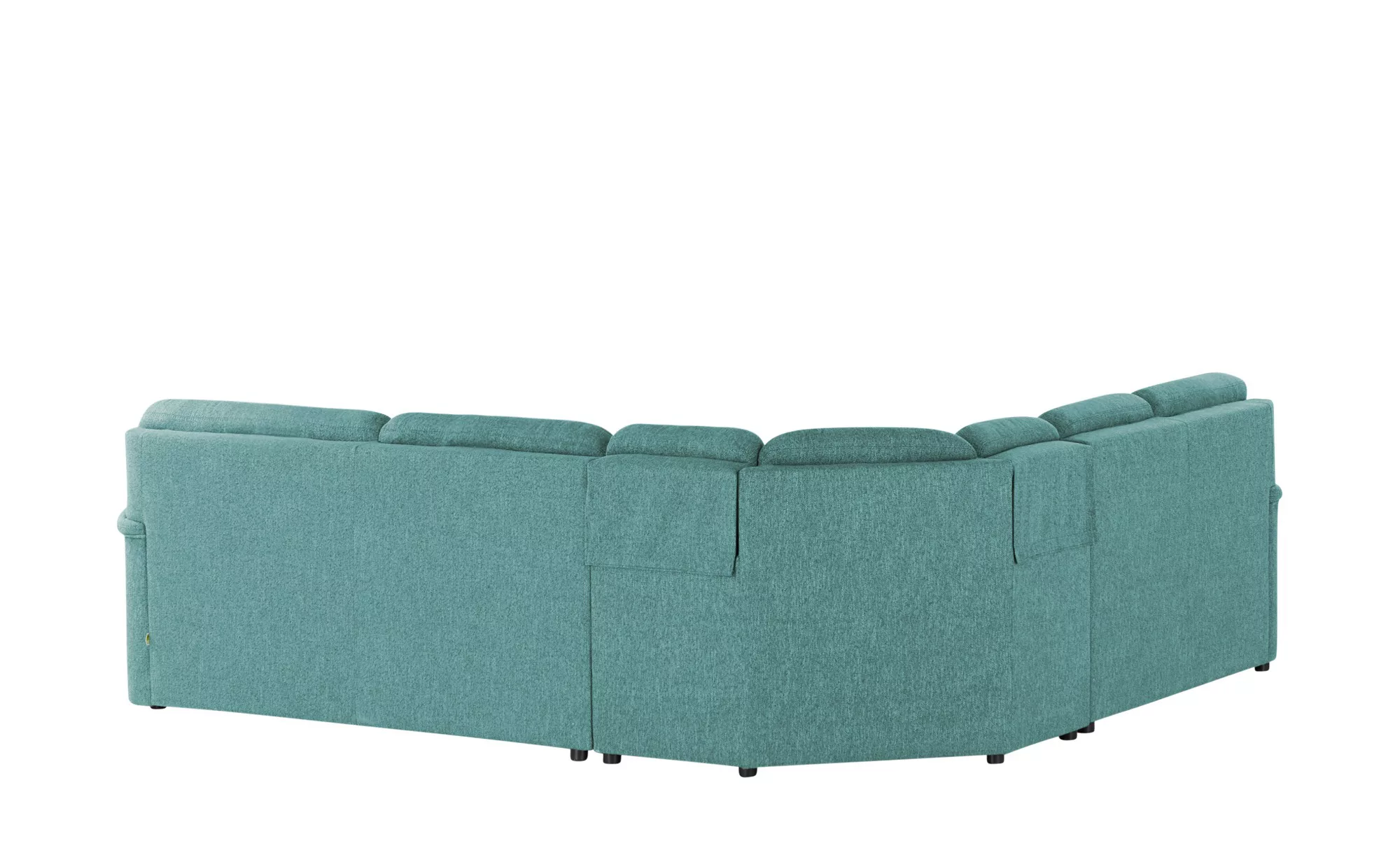 smart Ecksofa  Valencia ¦ türkis/petrol ¦ Maße (cm): B: 242 H: 90 T: 272 Po günstig online kaufen