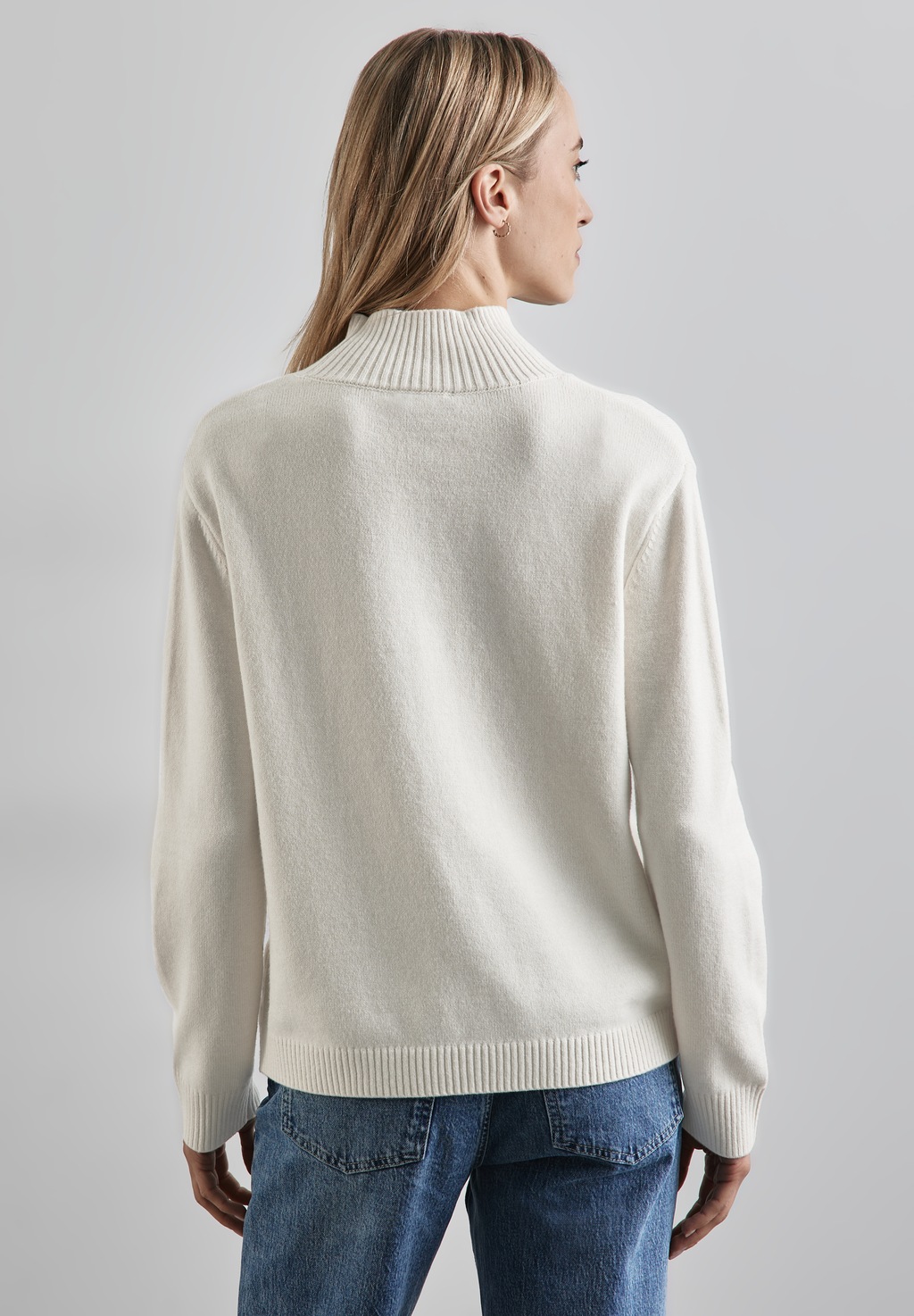 STREET ONE Strickpullover, mit Knopf Details günstig online kaufen