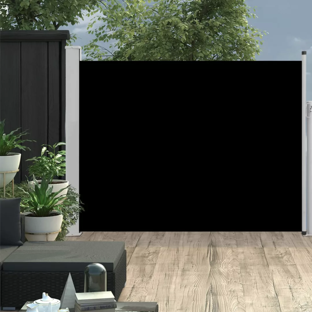 Ausziehbare Seitenmarkise 140×500 Cm Schwarz günstig online kaufen