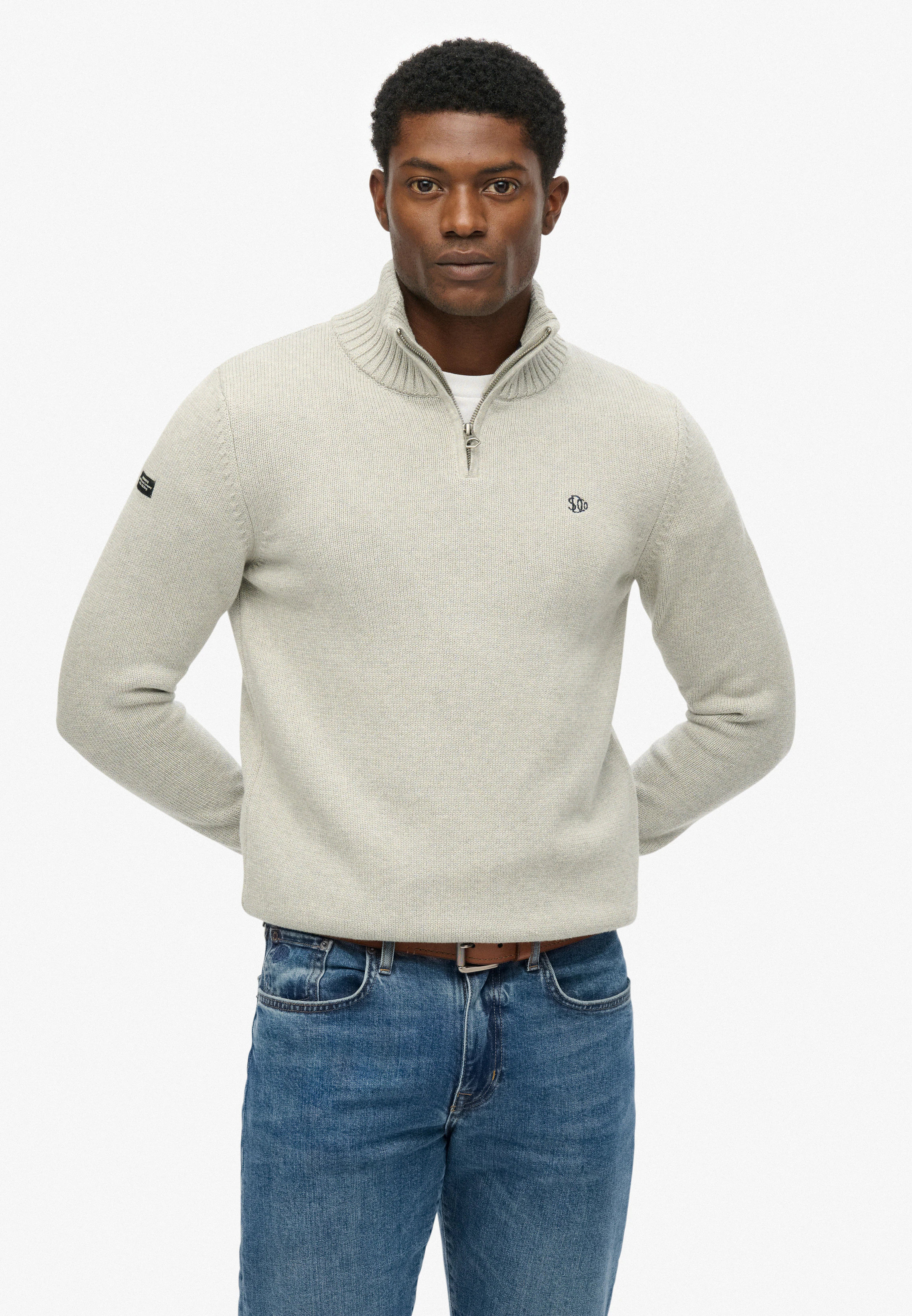 Superdry Strickpullover "COTTON KNIT HENLEY" günstig online kaufen