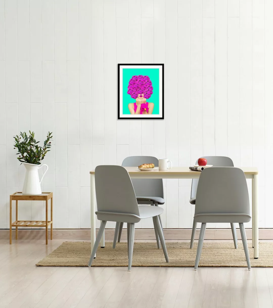 queence Bild "Victoria", HD Premium Poster-Druck inkl. Holzrahmen günstig online kaufen