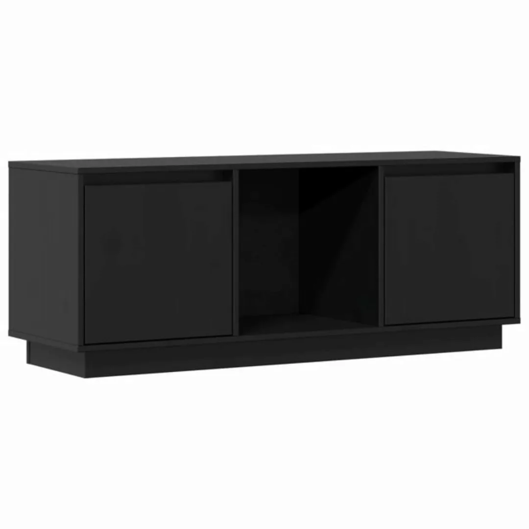 vidaXL TV-Schrank TV-Schrank Schwarz 110,5x35x44 cm Massivholz Kiefer Sideb günstig online kaufen