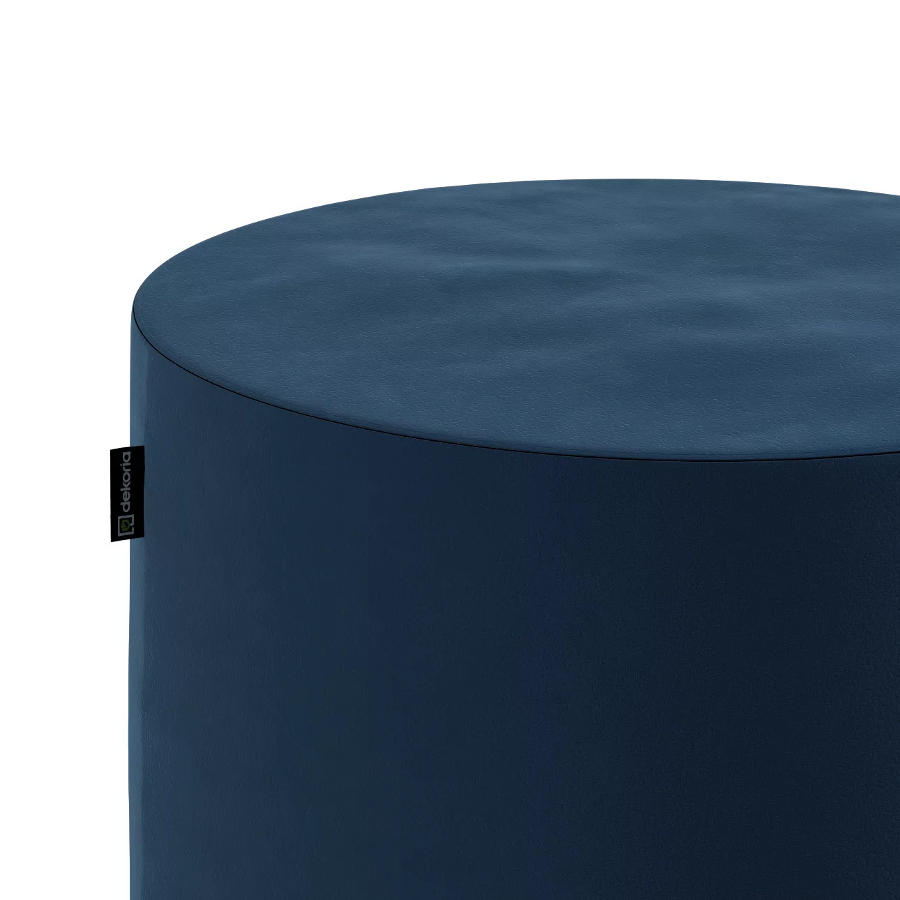 Pouf Barrel, dunkelblau, ø40 cm x 40 cm, Velvet (704-29) günstig online kaufen