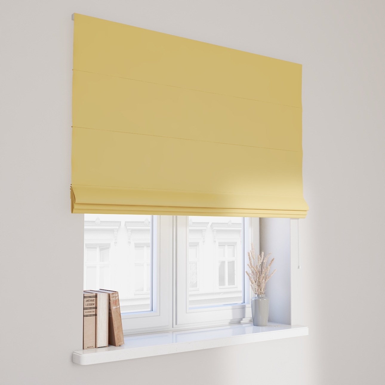 Dekoria Raffrollo Capri, gelb , 120 x 150 cm günstig online kaufen