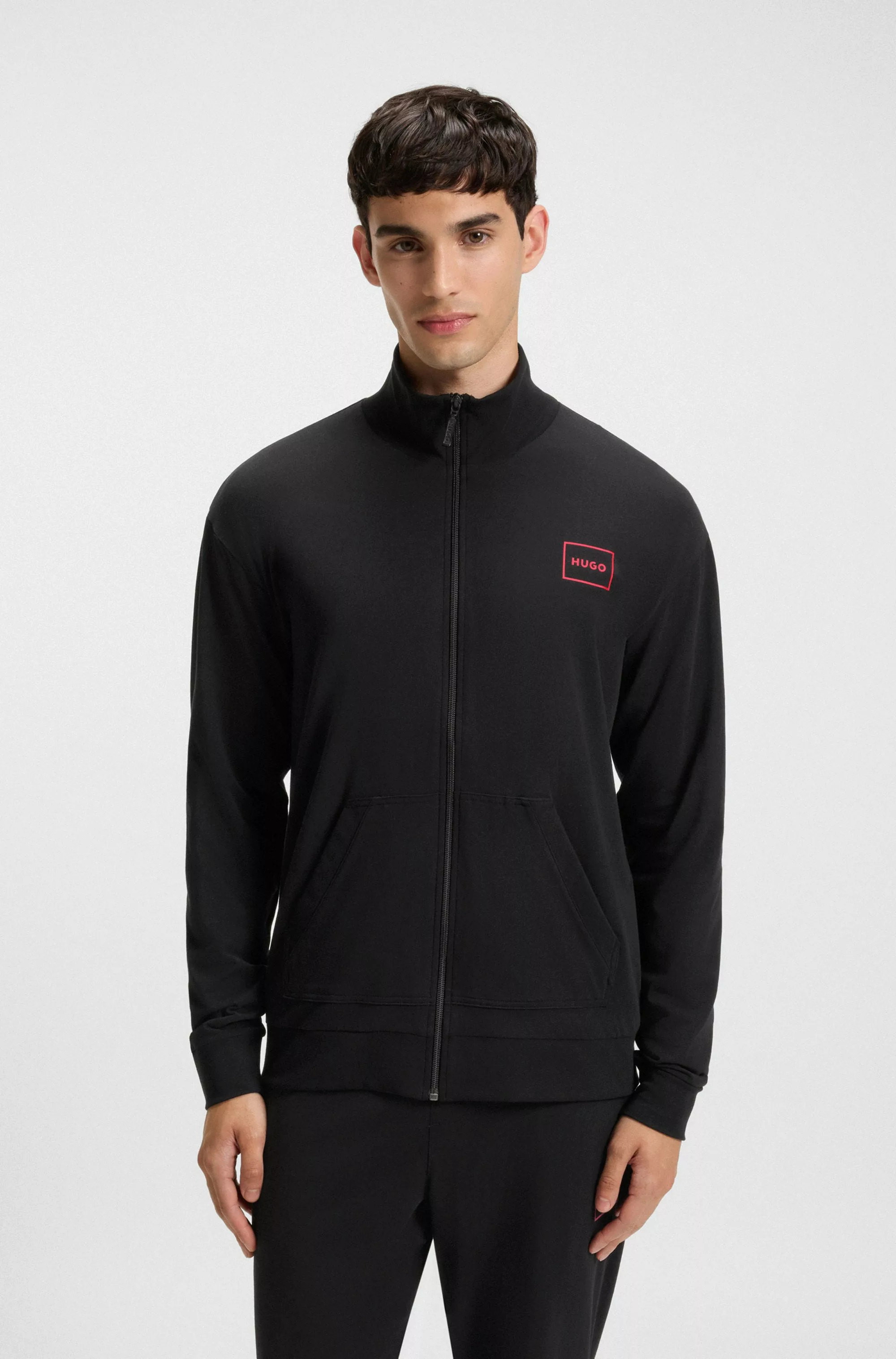HUGO Underwear Sweatjacke "Laze Zip Jacket", mit seitlichen Taschen günstig online kaufen