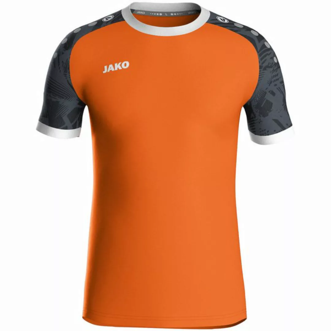 Jako Kurzarmshirt Trikot Iconic KA neonorange/schwarz günstig online kaufen