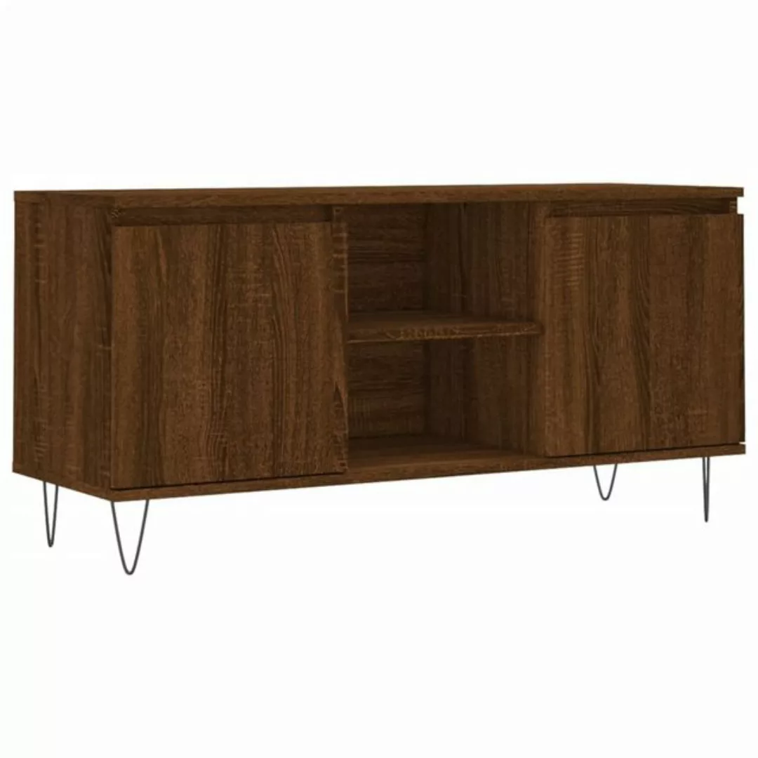 vidaXL TV-Schrank TV-Schrank Braun Eichen-Optik 104x35x50 cm Holzwerkstoff günstig online kaufen