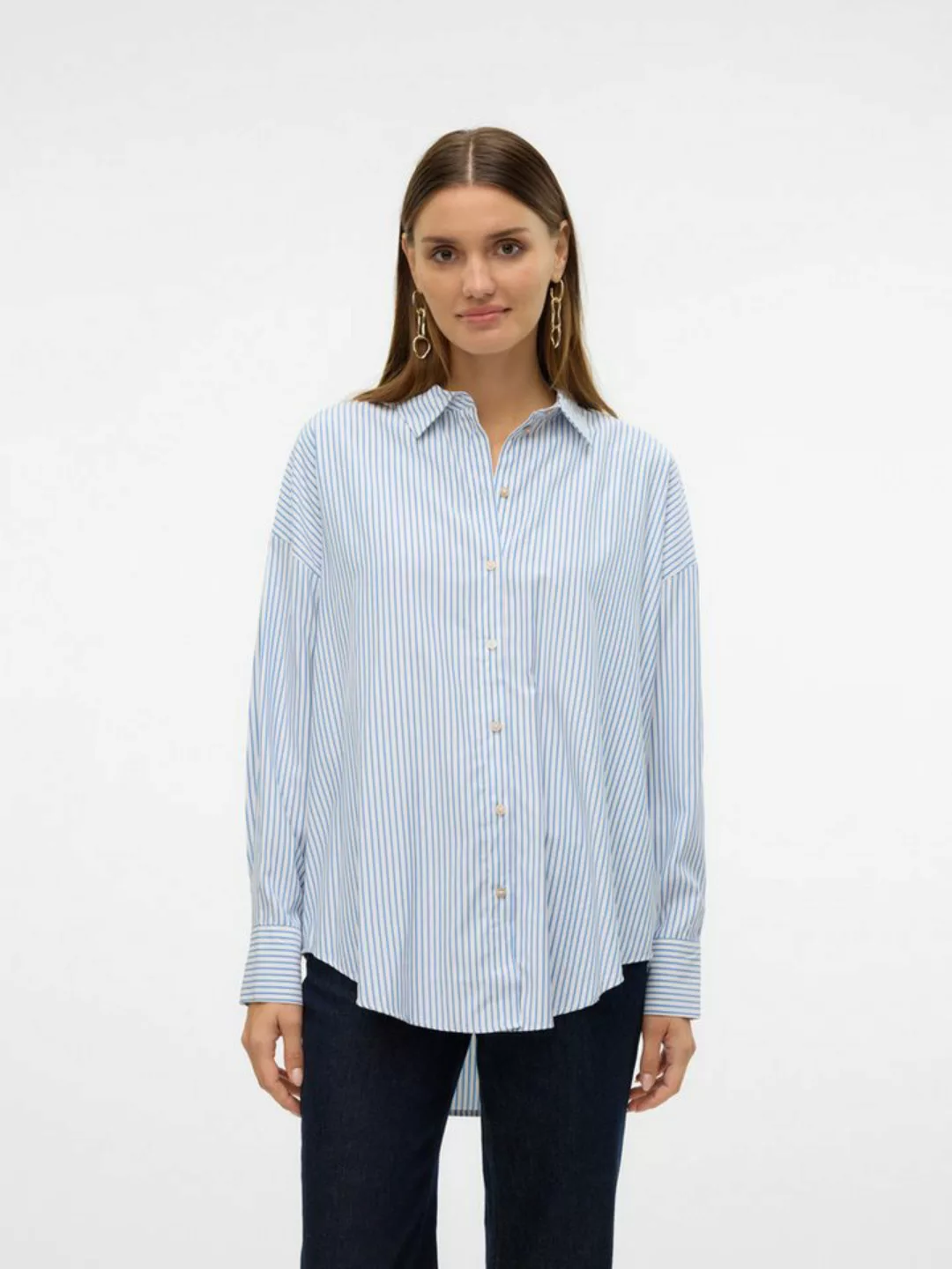 Vero Moda Langarmbluse VMNORA LS OVERSIZE SHIRT WVN GA NOOS günstig online kaufen