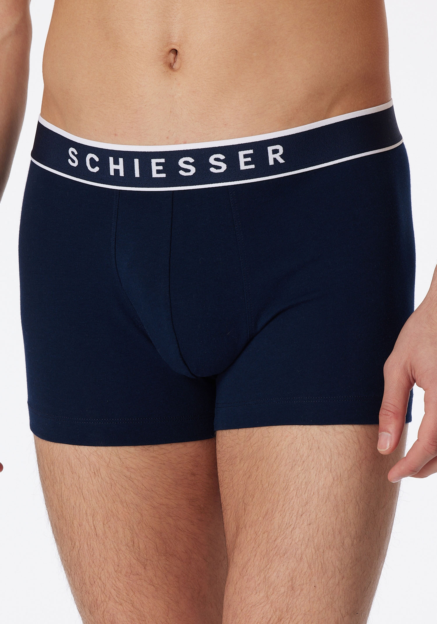 Schiesser Boxer ""95/5"", (3er-Pack), mit softem, tonalem Bund, kontraststa günstig online kaufen