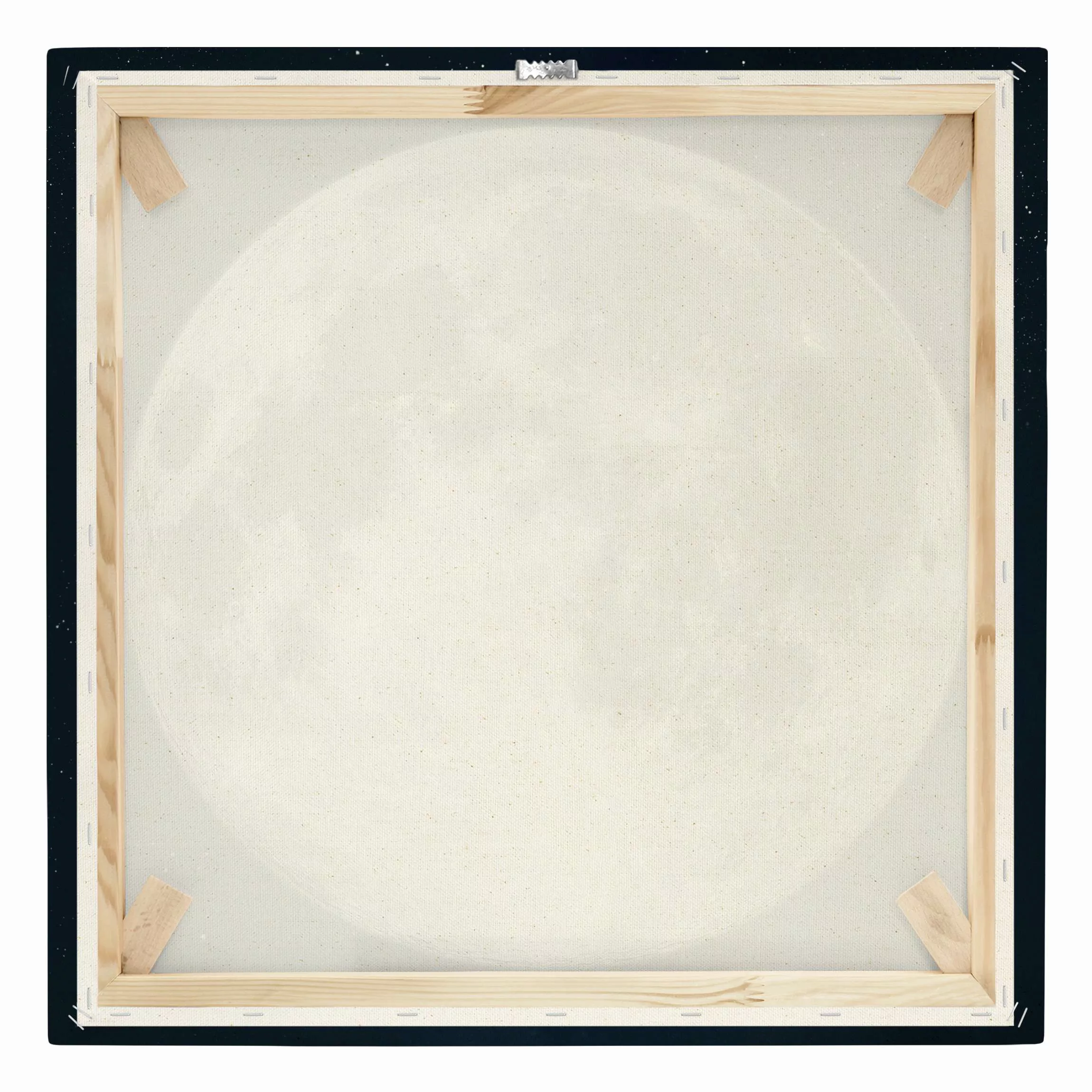 Leinwandbild auf Naturcanvas Vollmond im Sternenhimmel günstig online kaufen