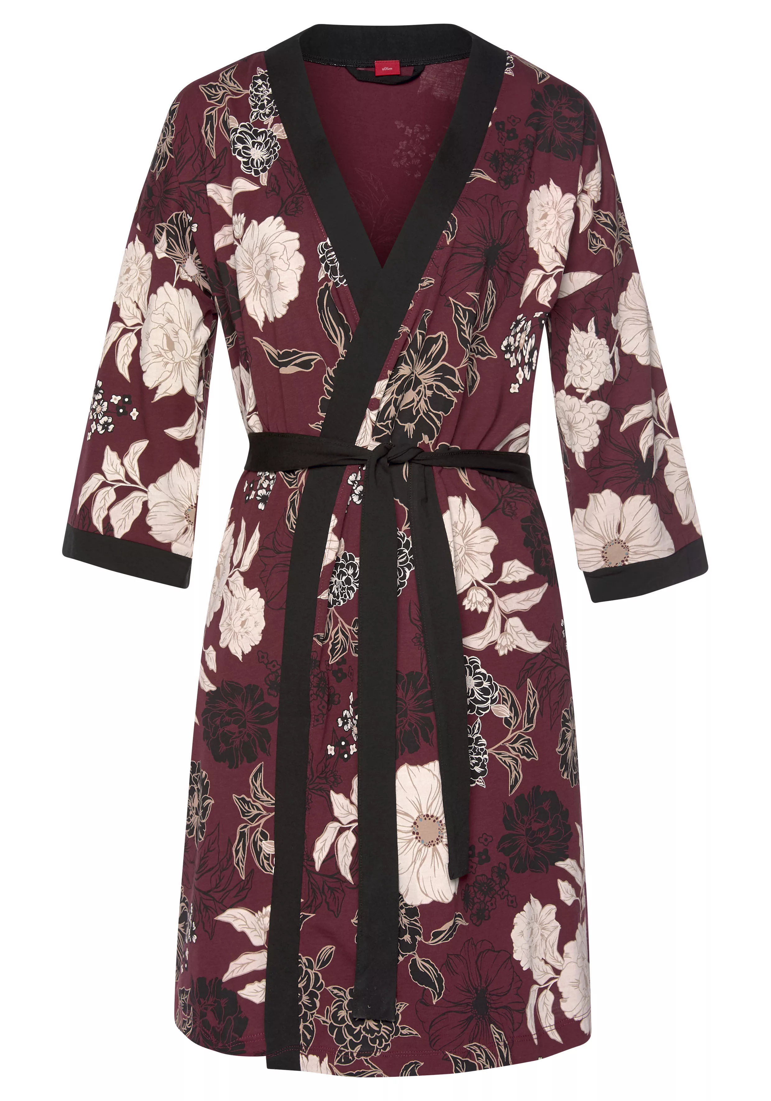 s.Oliver Kimono, mit Blumen-Dessin günstig online kaufen