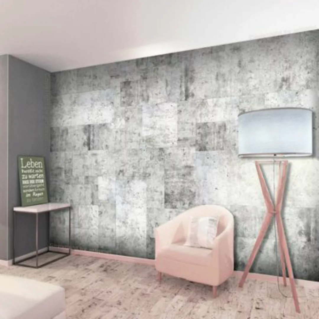 artgeist Fototapete Concrete: Grey City grau Gr. 250 x 175 günstig online kaufen