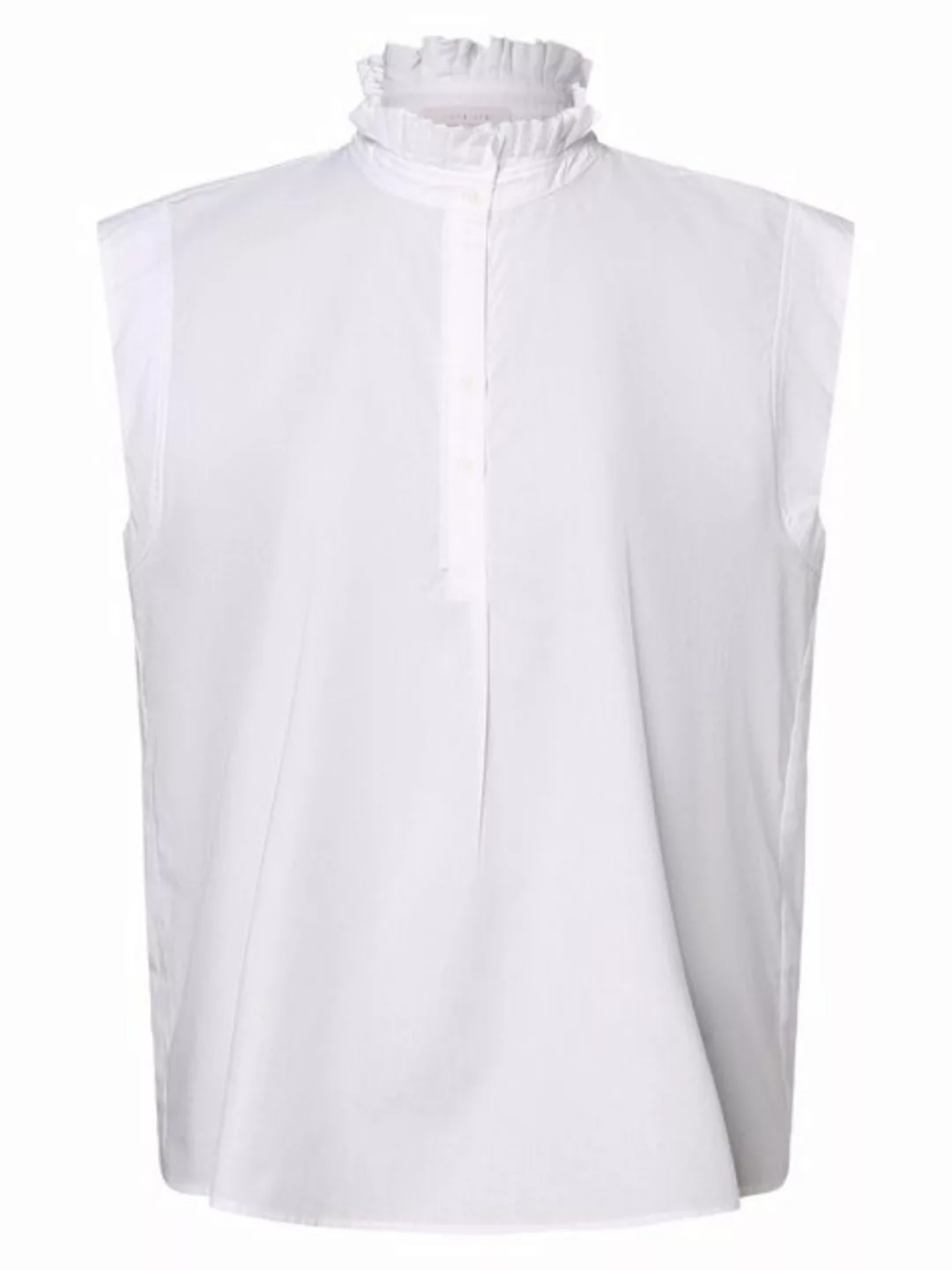 Rich & Royal Blusenshirt cotton blouse with ruffle sustainab günstig online kaufen