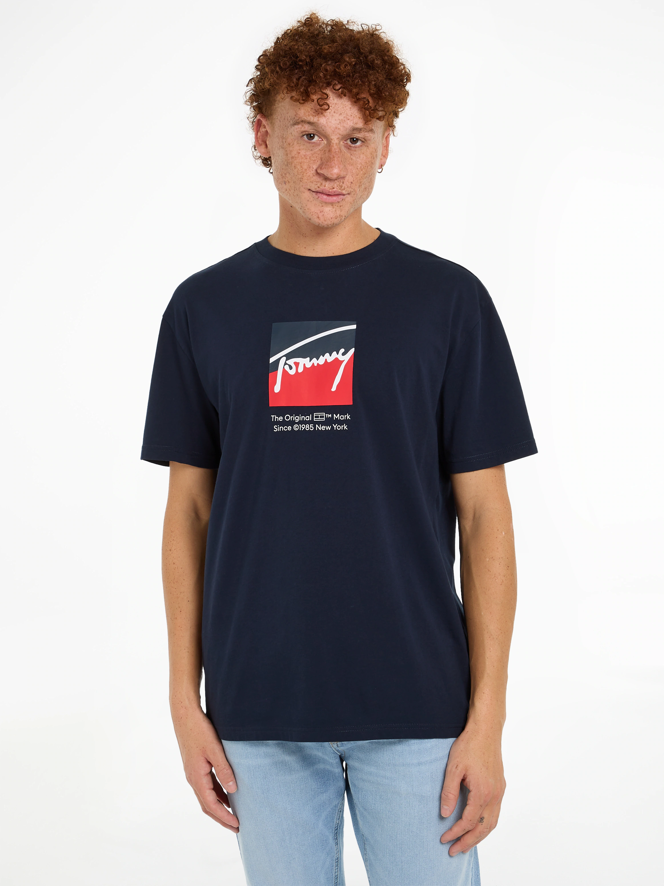 Tommy Jeans T-Shirt "TJM REG RWB DNA TEE", mit Logoprint günstig online kaufen