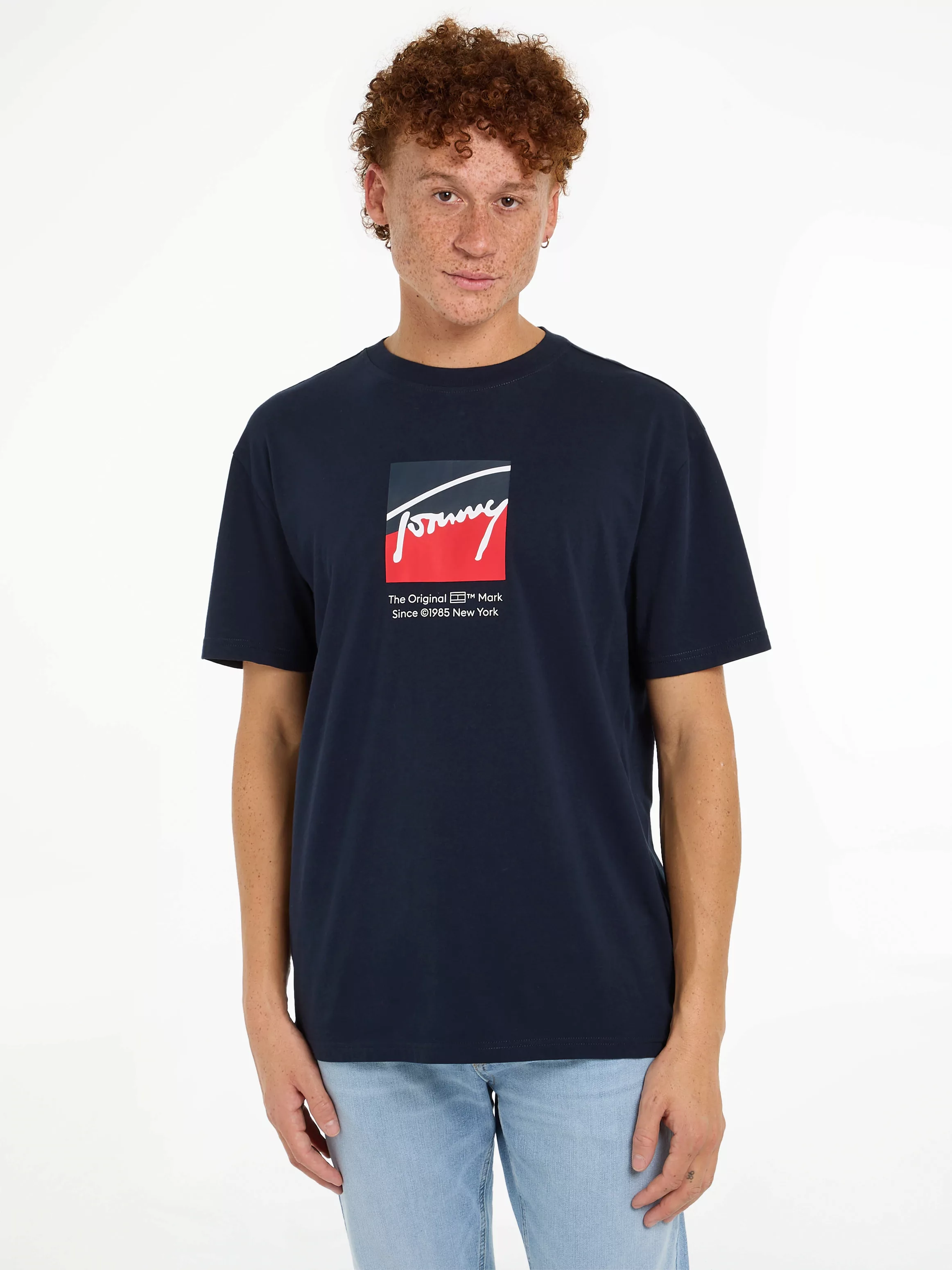 Tommy Jeans T-Shirt TJM REG RWB DNA TEE mit Logoprint günstig online kaufen