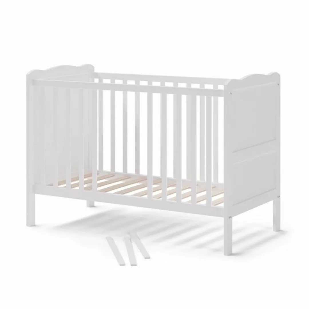 VitaliSpa® Babybett Tobi, Weiß/Weiß, 60x120 cm günstig online kaufen