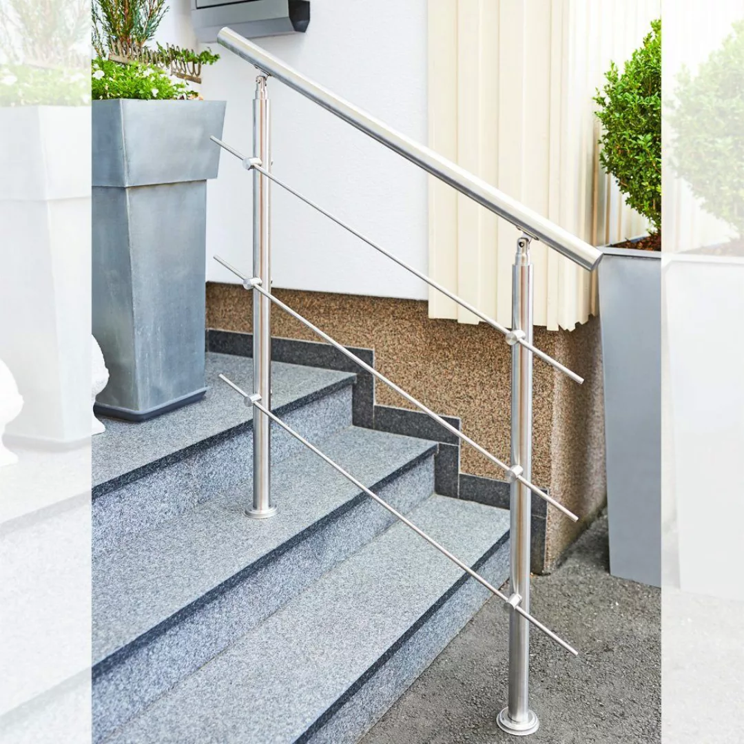 V2Aox Treppengeländer Treppengeländer Edelstahl Handlauf Geländer günstig online kaufen